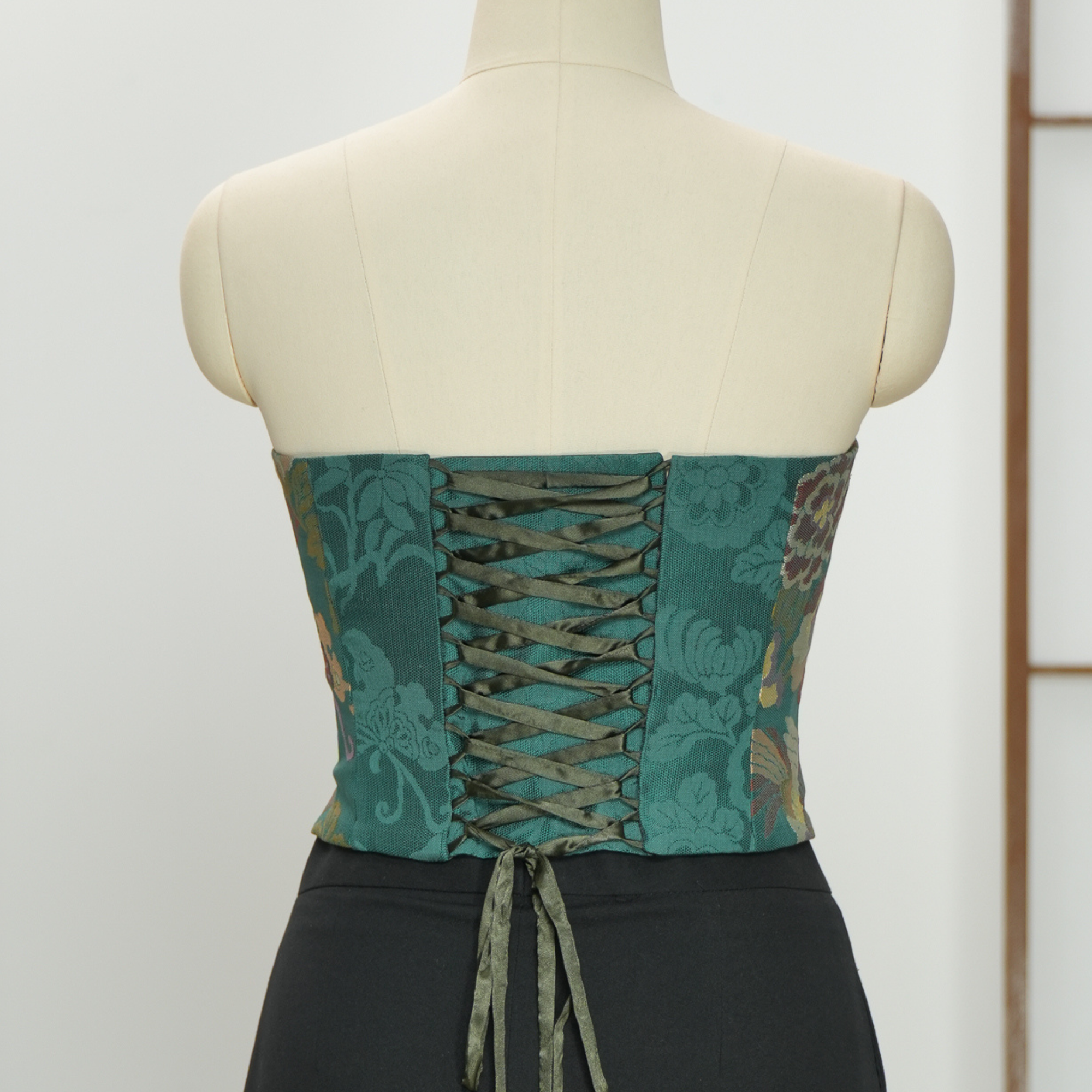 Premium On-hand item: Green Corset | S | C6955