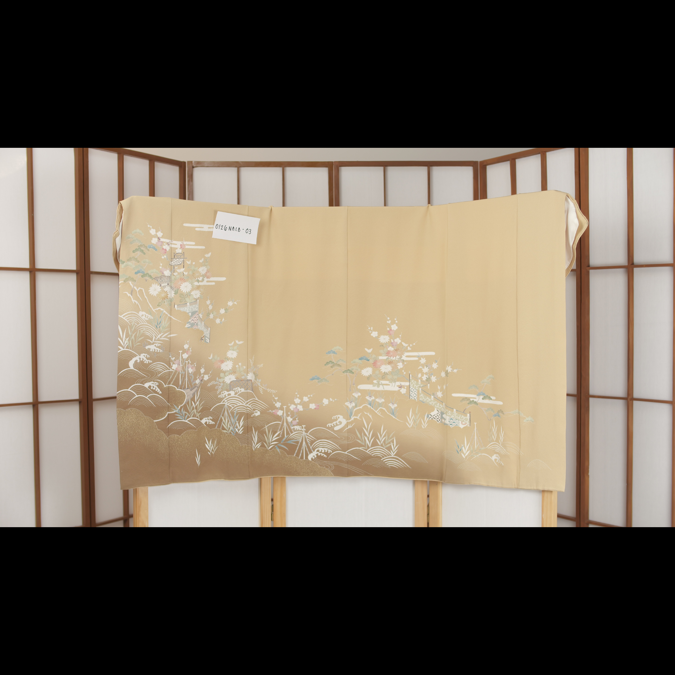 NALB Fabric: 0126NALB-03 | Gold cream beige