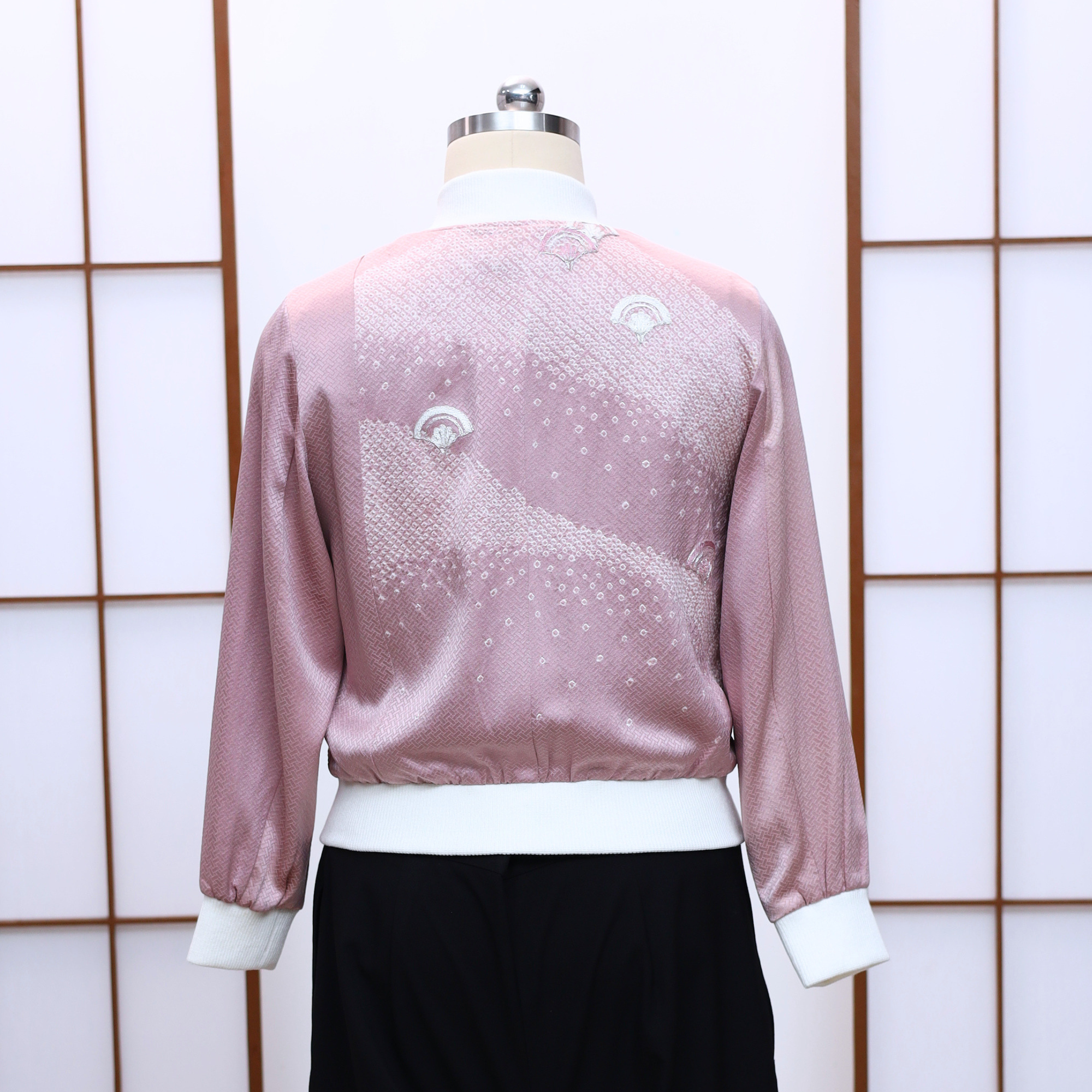 Premium On-hand: Pink Bomber Jacket (Shibori ✨)  | LB | BJ2914