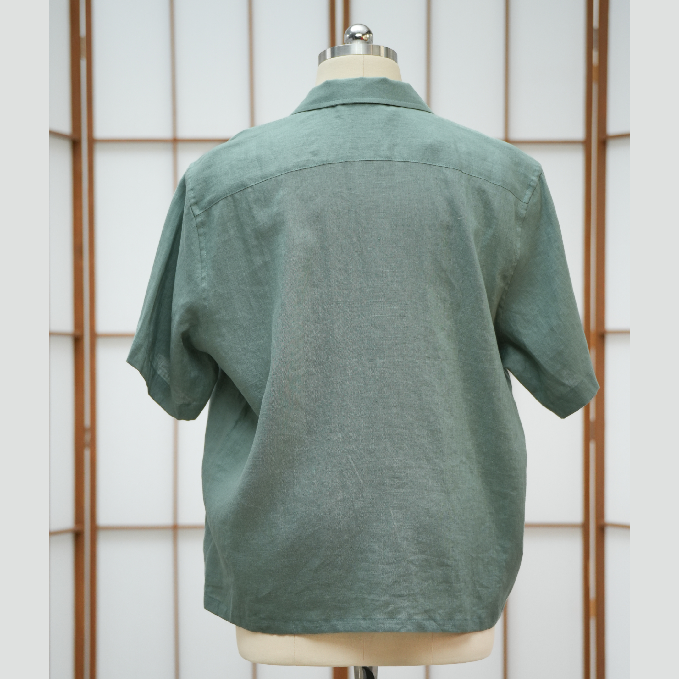 Premium On-hand: Green Men's Linen Polo | LP4390 | L