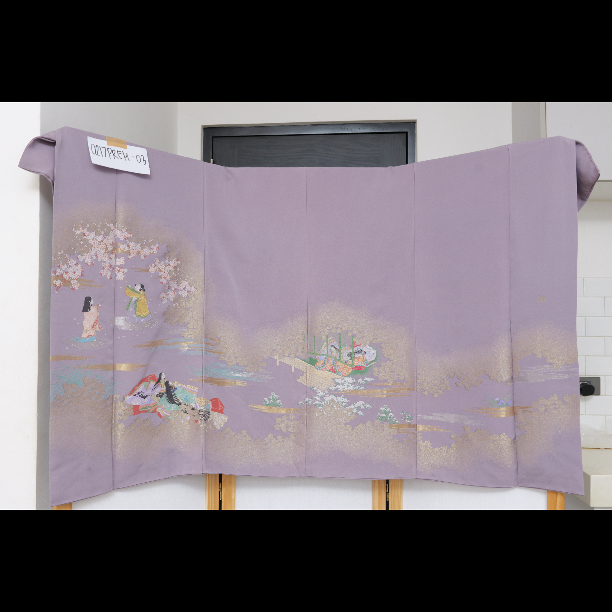 Premium Fabric: 0217PREM-03 | People in purple lakes