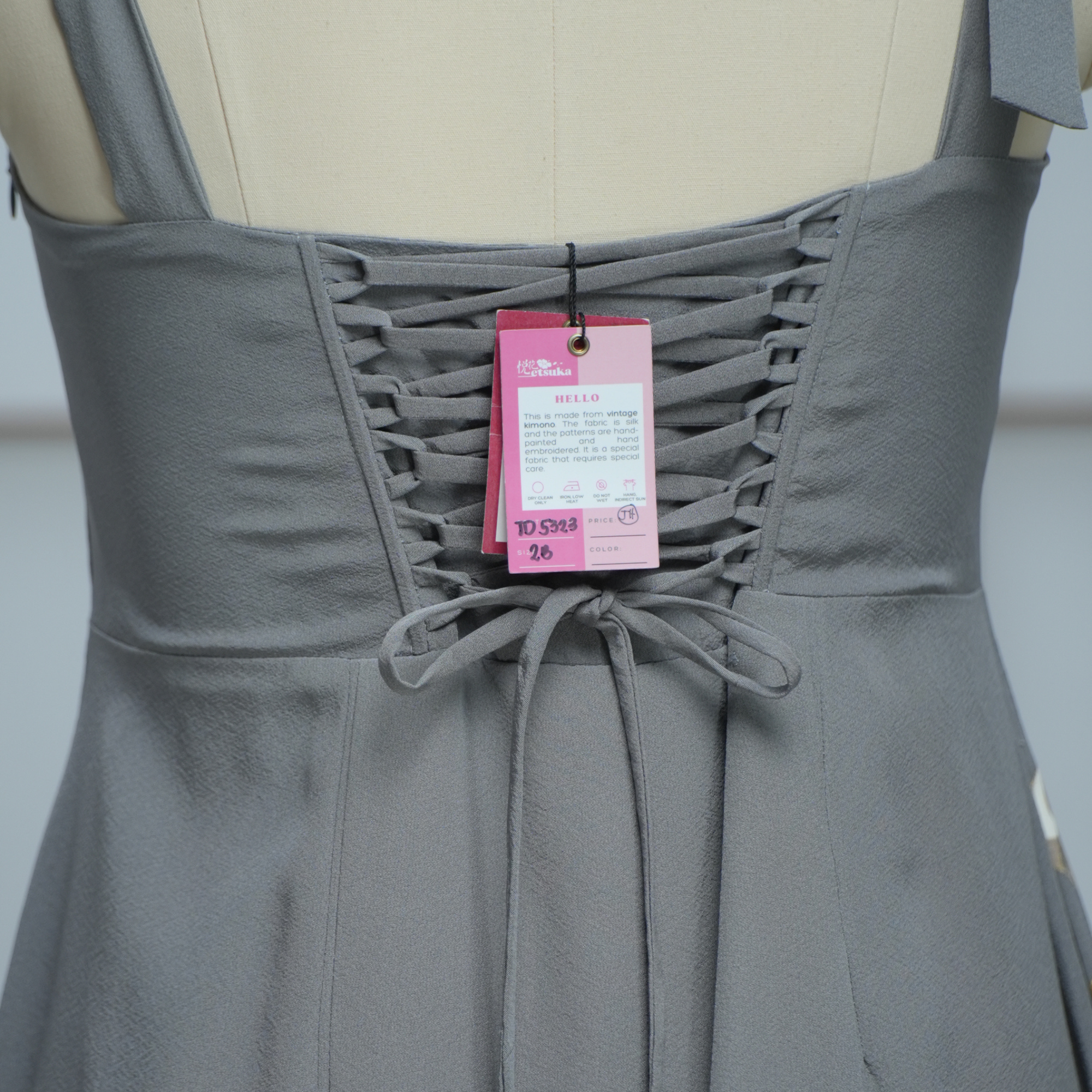 Premium On-hand item: Gray Tea Dress | TD5323 | 2B