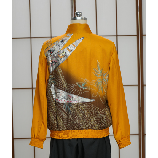 Premium On-hand: Gold Chinese Knot Jacket  | CKJ7402 | XLA (Women) - gold furisode!