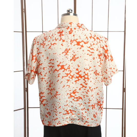 On-hand: Aloha shirt | AS7472 | Orangey Summer XL