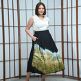 Load image into Gallery viewer, Premium On-hand: Black Hanbok Skirt | 1P | HS7016
