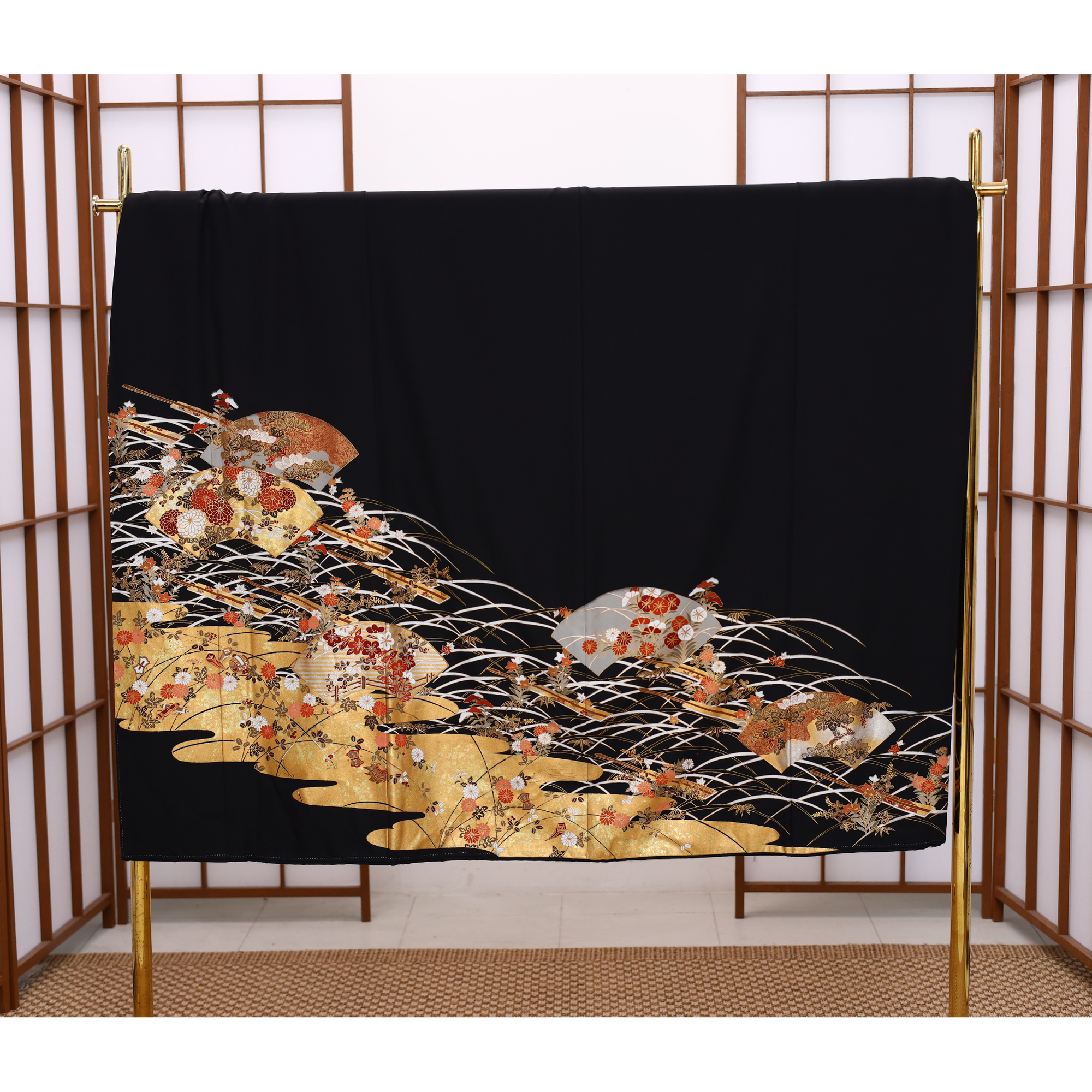 Bai Fabric: 0519_27 | Golden Garden Fans