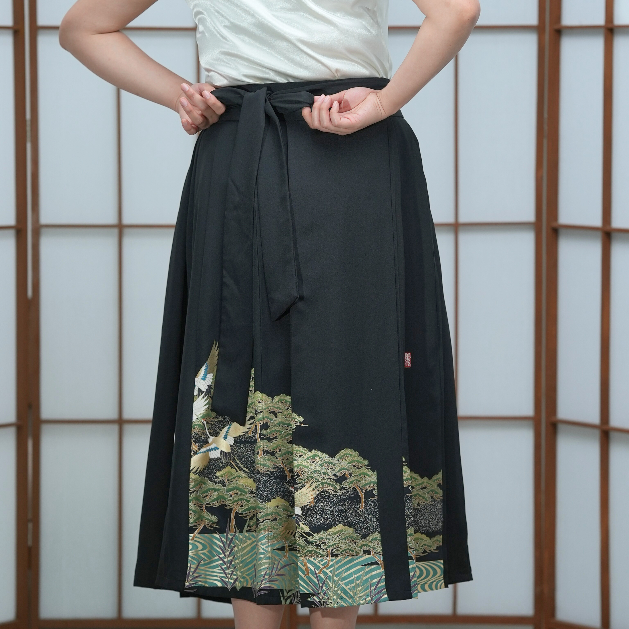 Premium On-hand: Black Hanbok Skirt | 1P | HS6952M