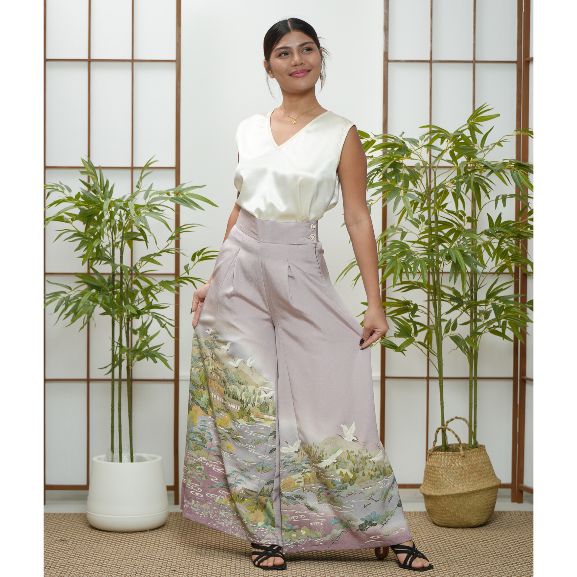 Premium On-hand: Lavender Palazzo Pants | LA | PP4809