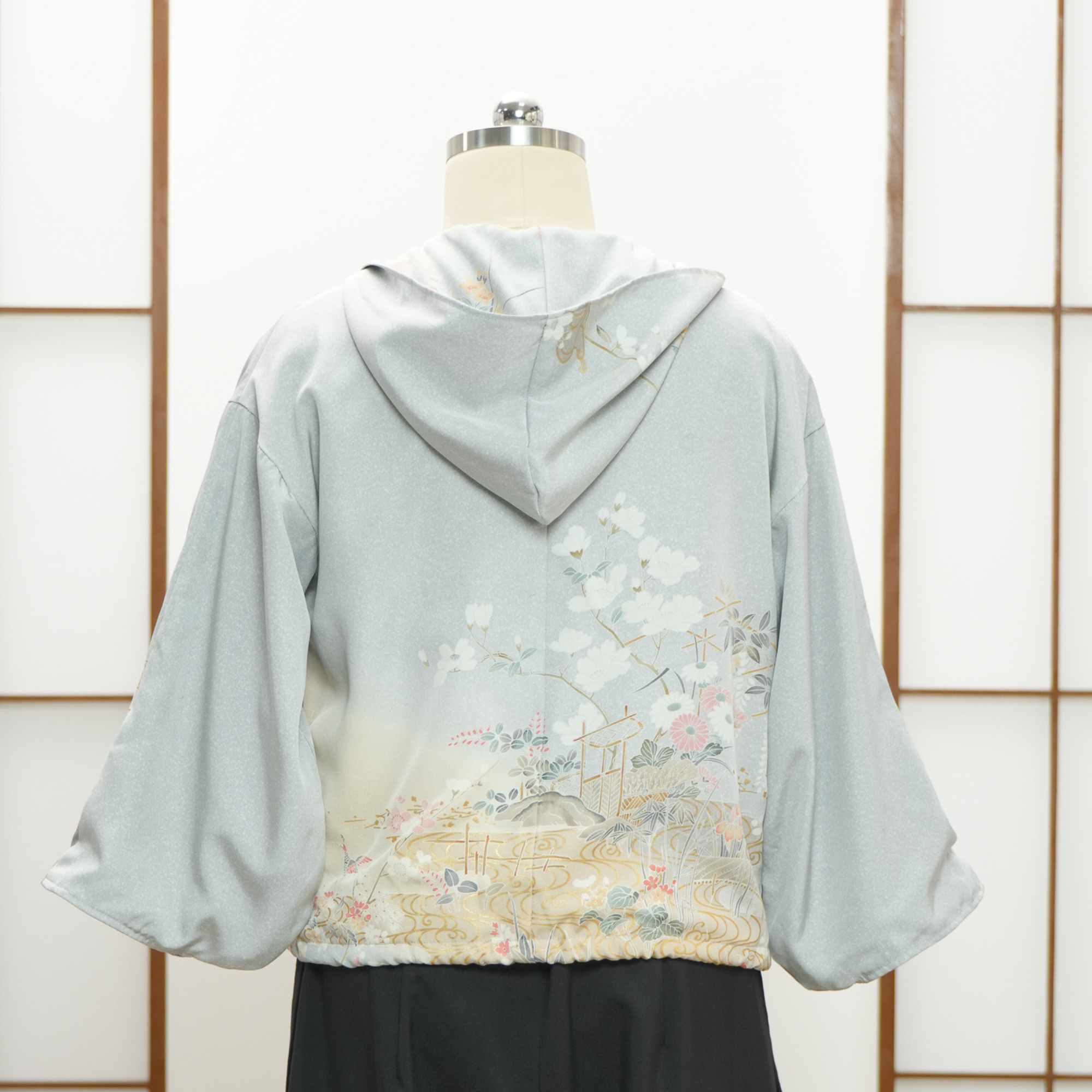 Premium On-hand item: Lavender Kodomo Hoodie | HK7786Y - Yuzen with gold painting
