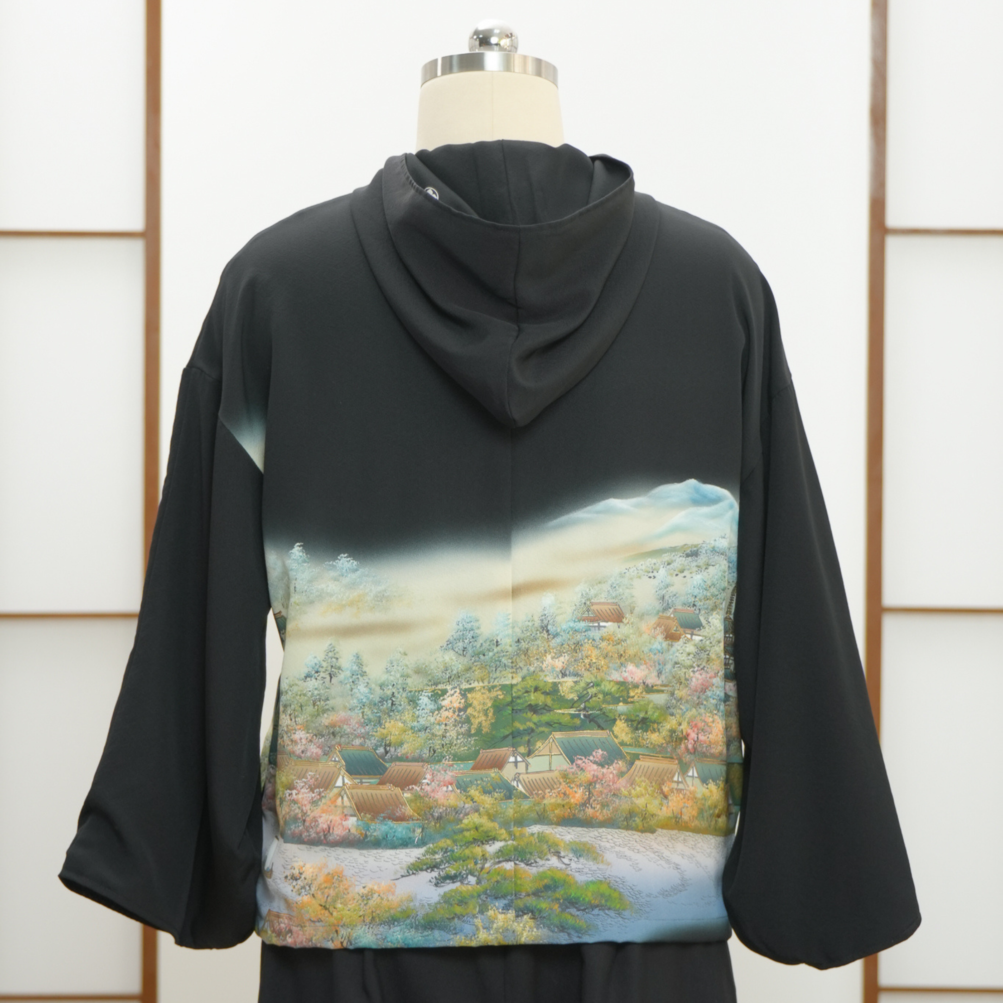 Premium On-hand: Black Hoodie With Zipper | HWZ7611Y - Yuzen