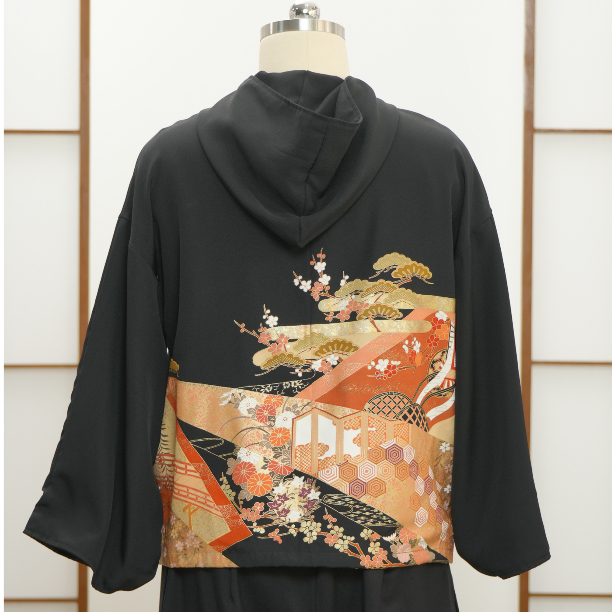 Premium On-hand: Black Hoodie With Zipper | HWZ7616Y