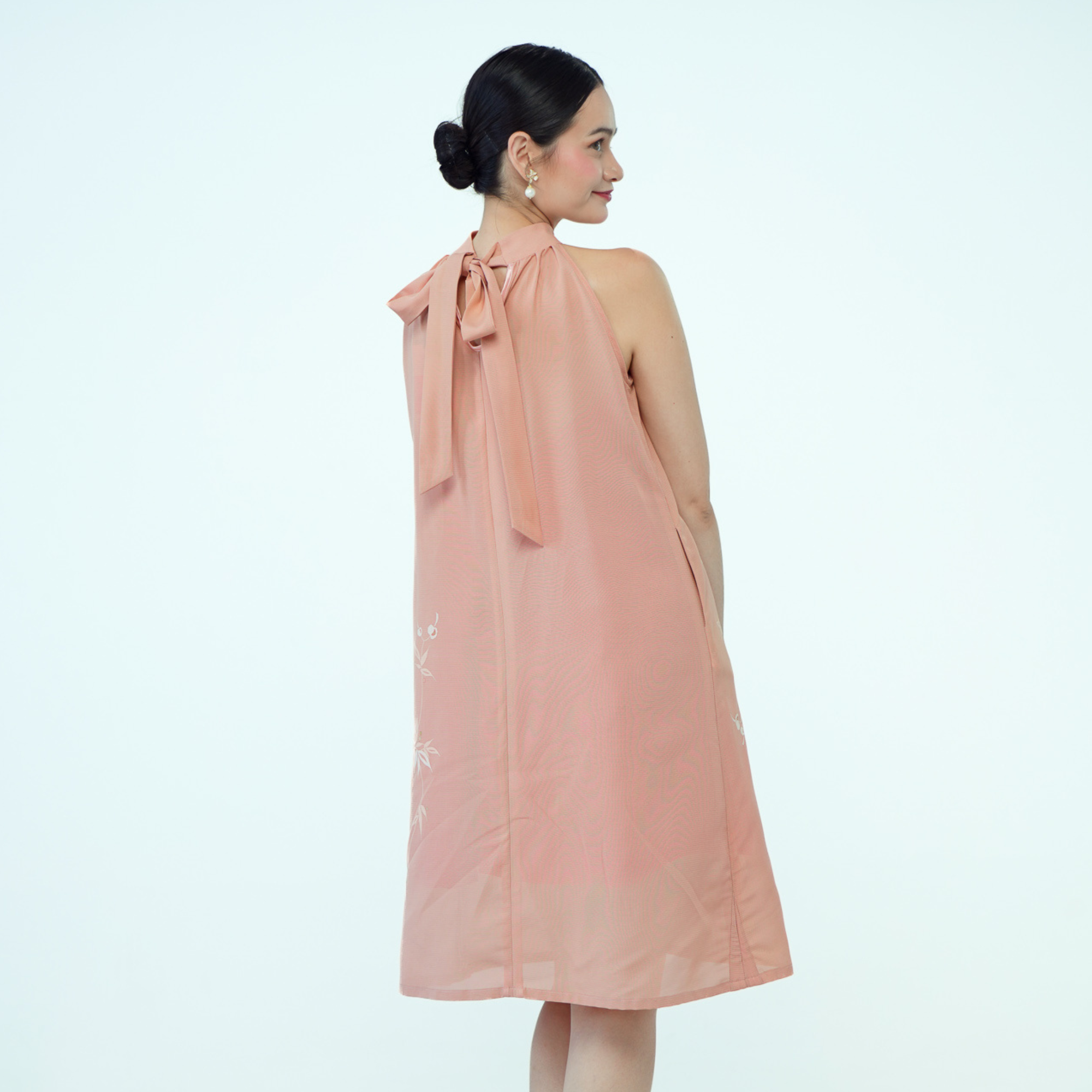 Premium On-hand: Pink See through Halter Dress | HD6649 | MA
