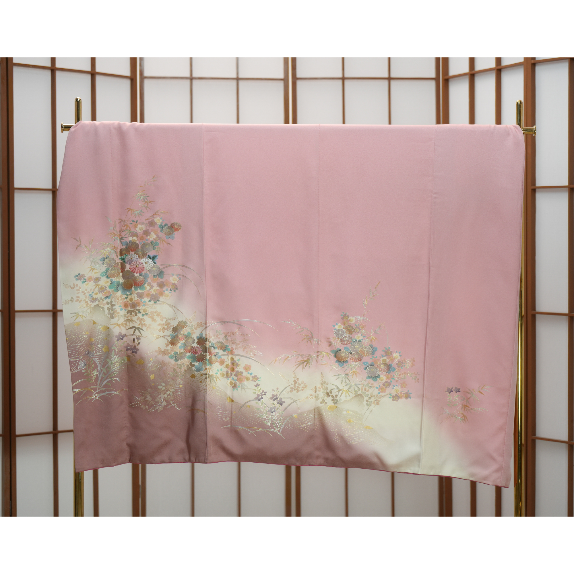 Chiku Fabric: 0422_09 | Rose Gold Bouquet