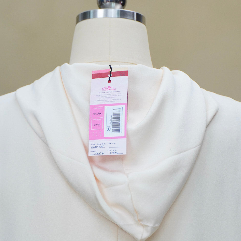 Premium On-hand: Cream Hoodie With Zipper (One Size) | HWZ8403Y