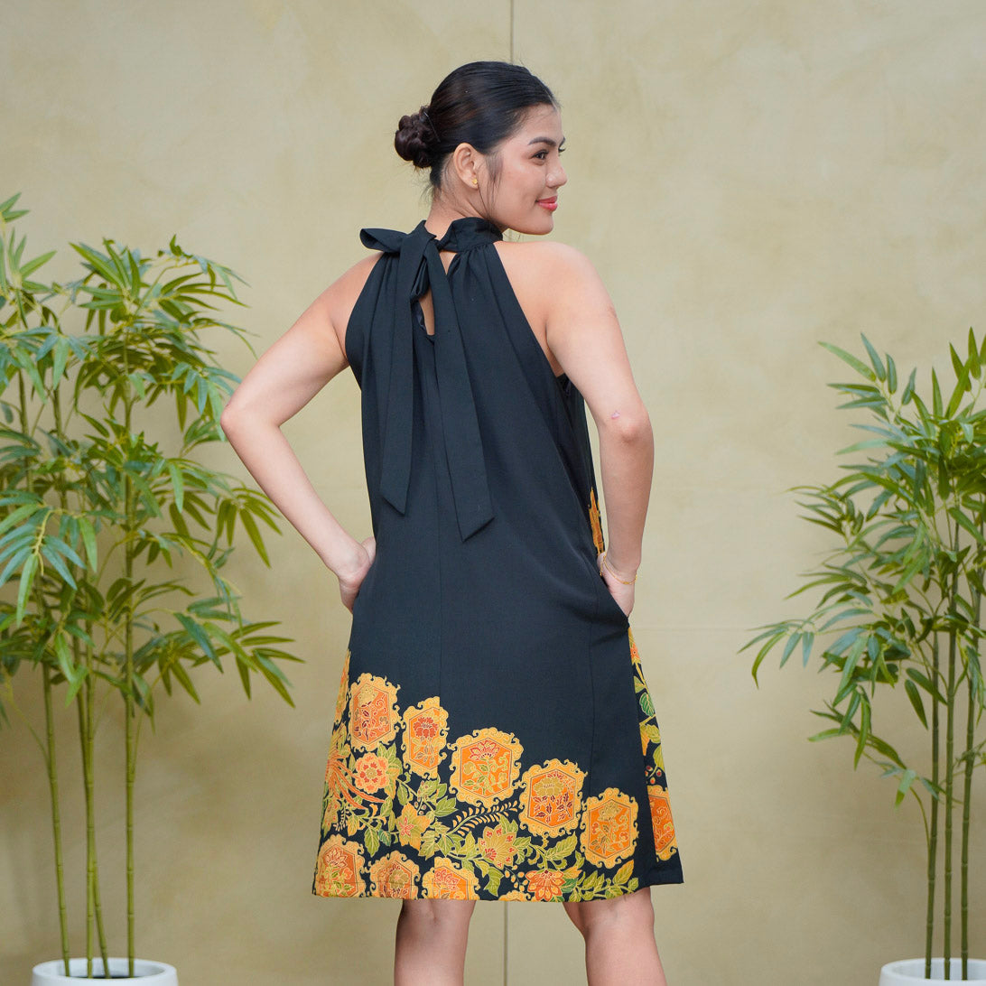 (RH) On-hand item: Black Halter Dress | HD5920 | MB