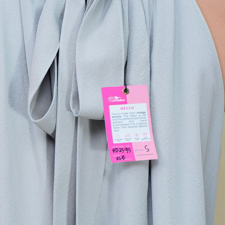 (RH) On-hand item: Light Blue Halter Dress | HD2593 | XLB