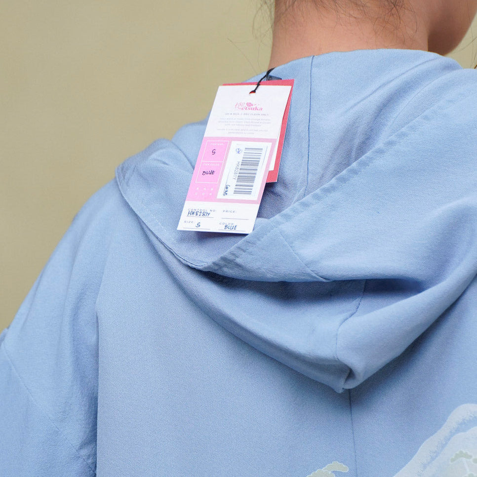 Premium On-hand item: Blue Kodomo Hoodie | HK8281Y | Small