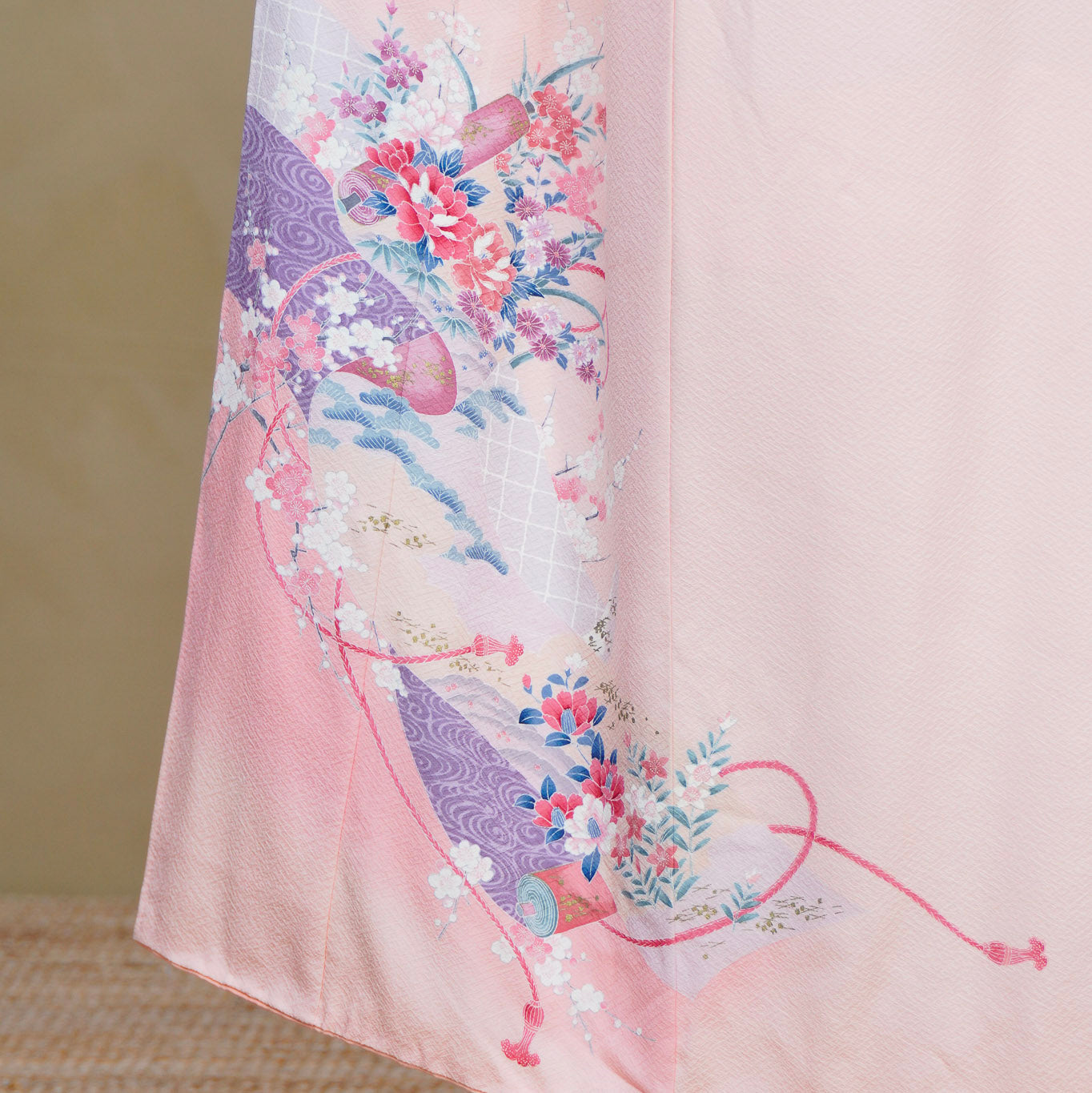 Welcome Fabric: 0820_35 | Pink Garland