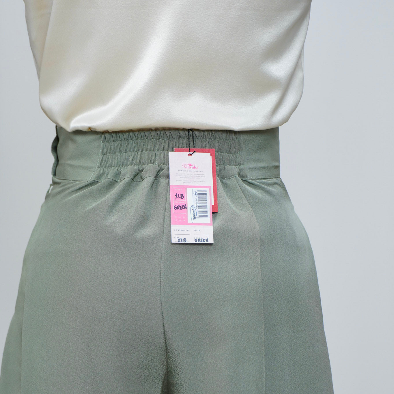 On-hand Colored Green Palazzo Pants | PP7604A | XLB | Bright Yuzen!