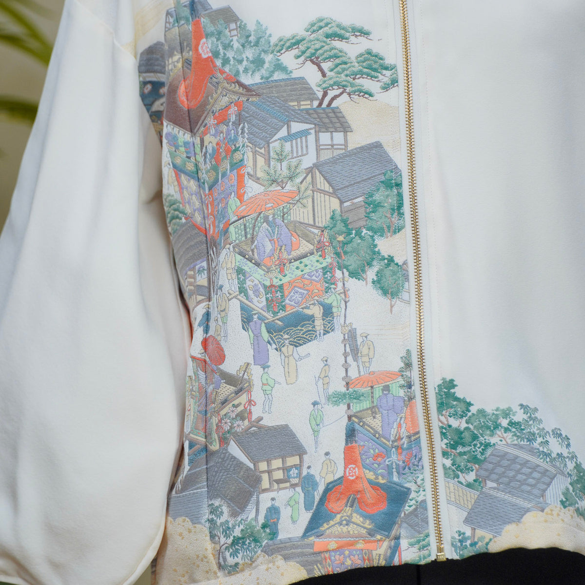 Premium On-hand: Cream Hoodie With Zipper (One Size) | HWZ8403Y