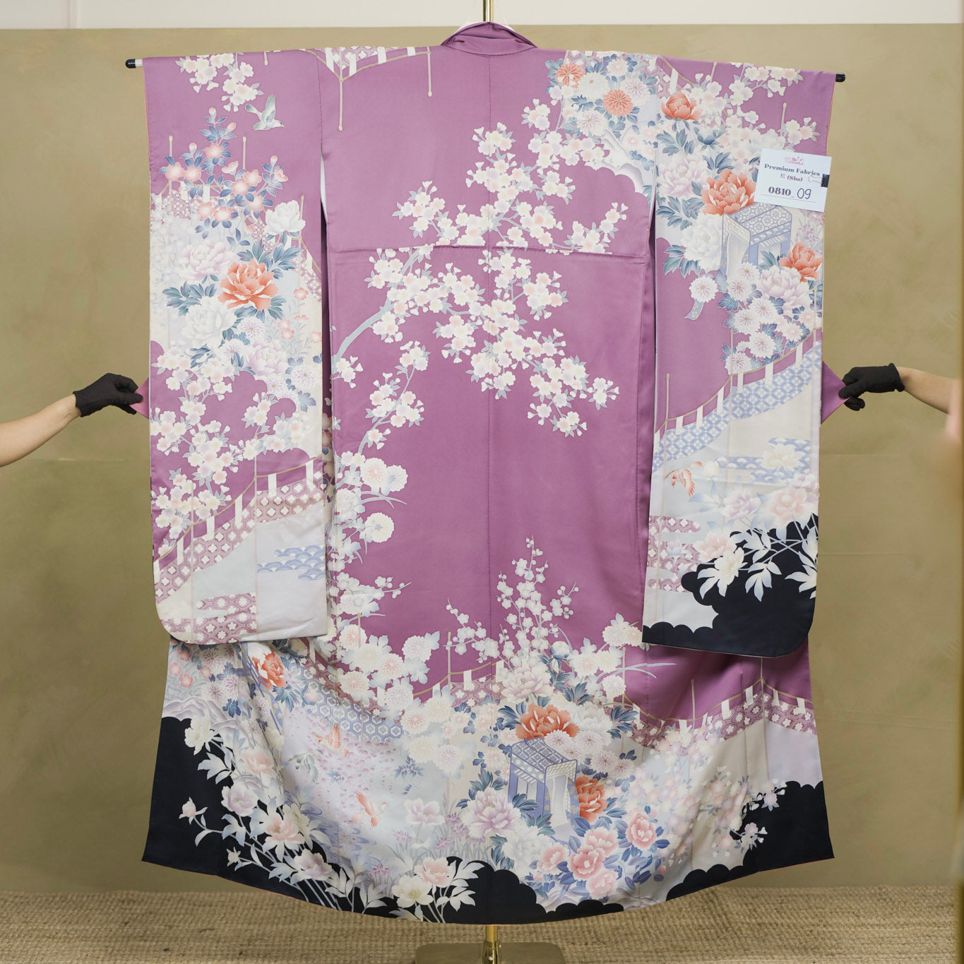 Premium Sho Fabric: 0810_09 | Mauve Plum Spring