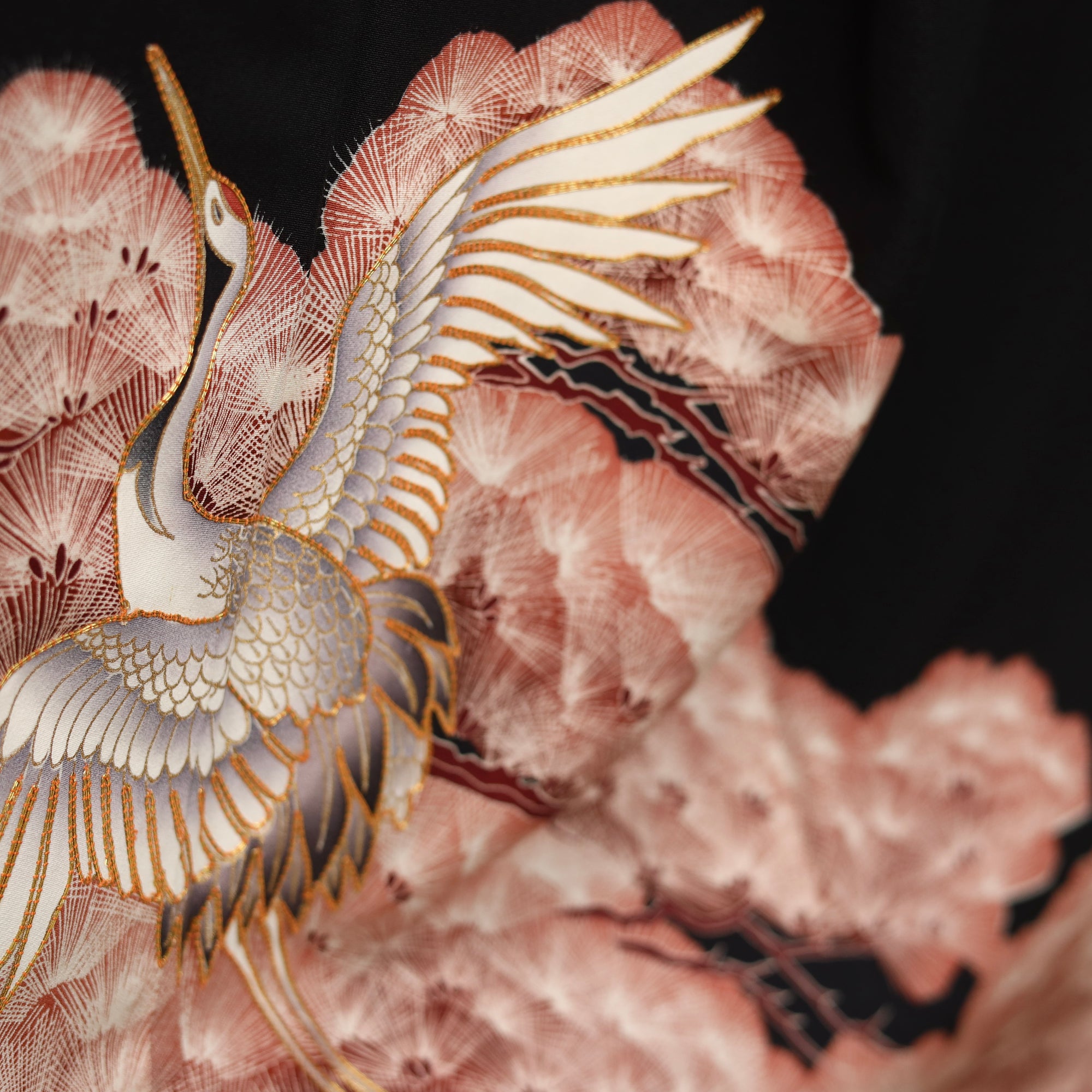 Premium Fabric SHO: Wave_0626_19 | Crane at Dawn