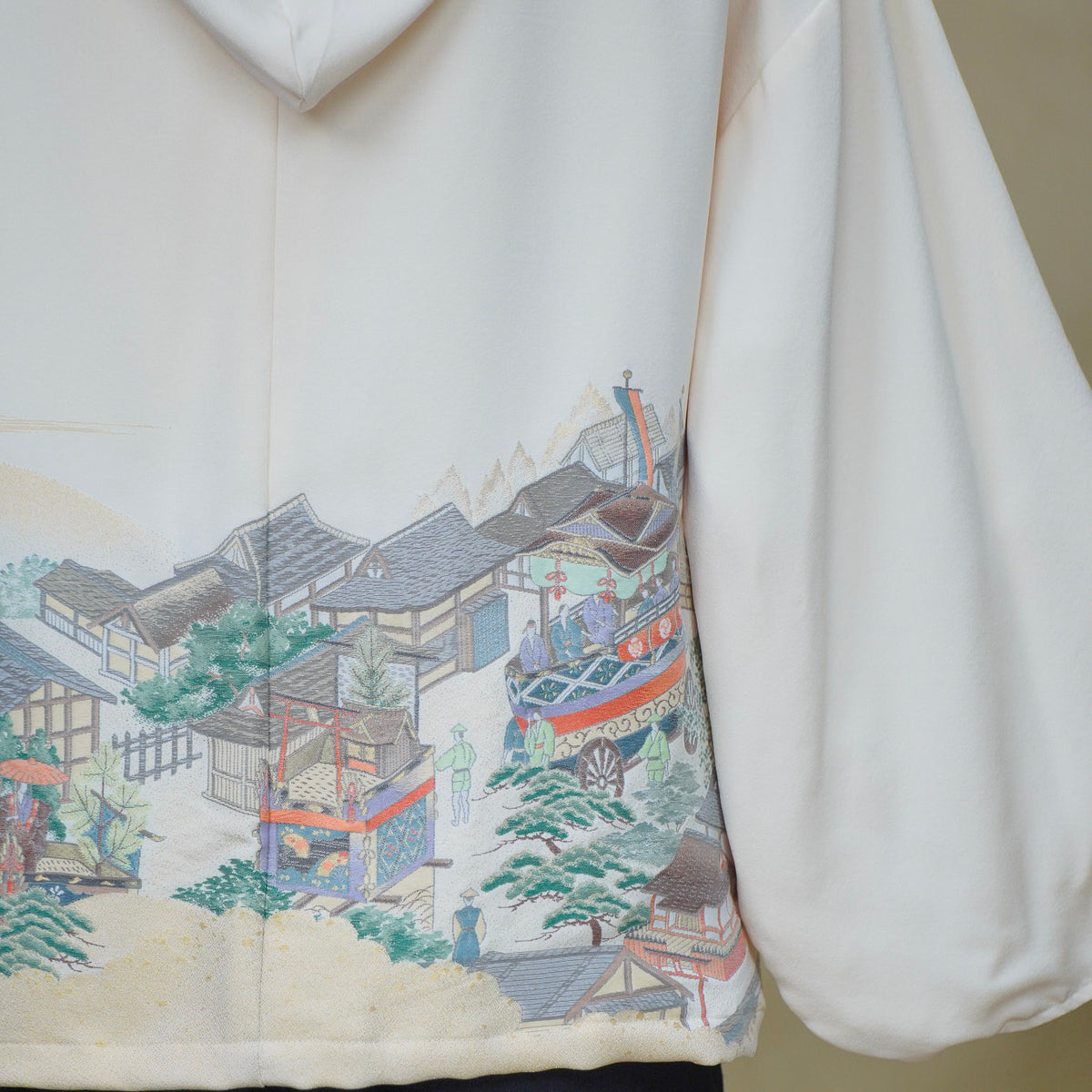 Premium On-hand: Cream Hoodie With Zipper (One Size) | HWZ8403Y