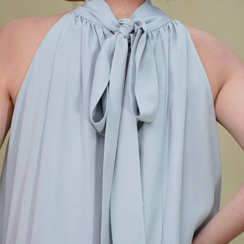 (RH) On-hand item: Light Blue Halter Dress | HD2593 | XLB