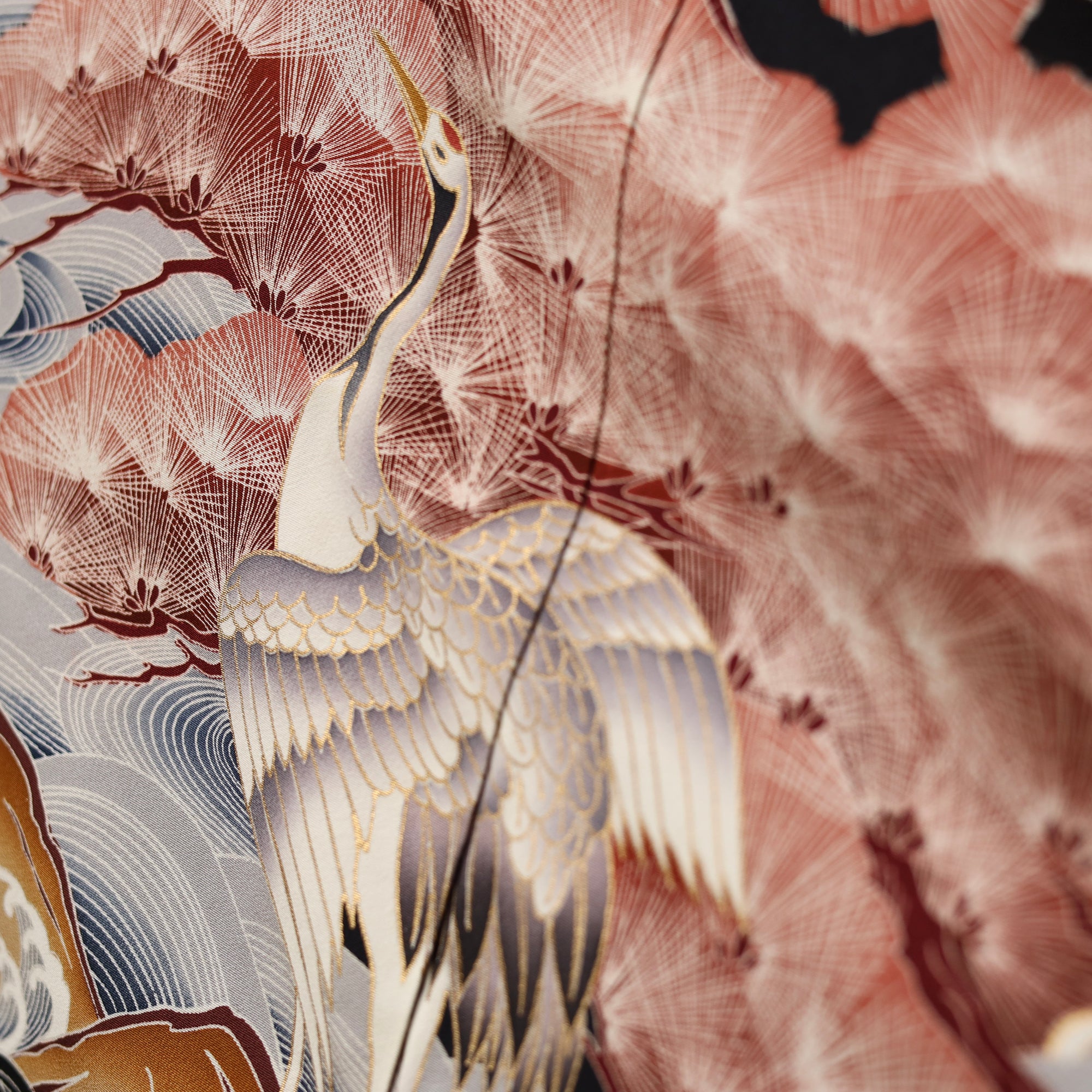 Premium Fabric SHO: Wave_0626_19 | Crane at Dawn