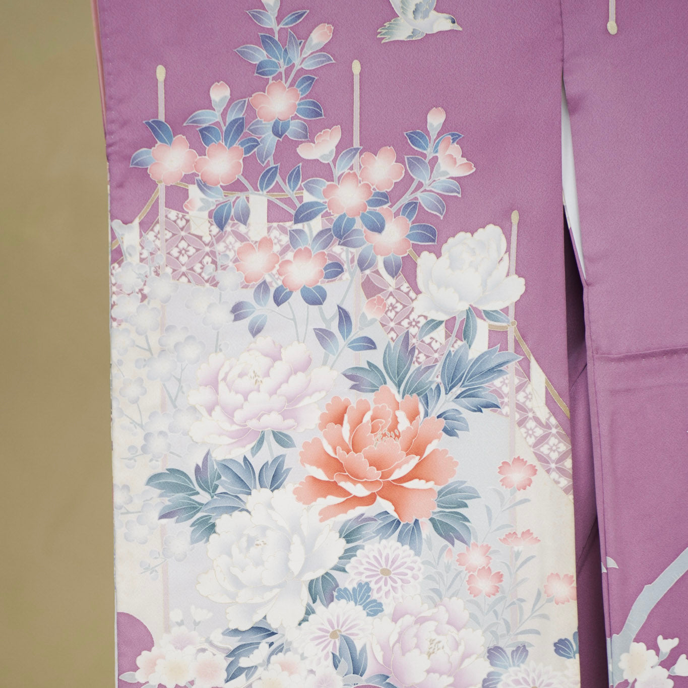 Premium Sho Fabric: 0810_09 | Mauve Plum Spring
