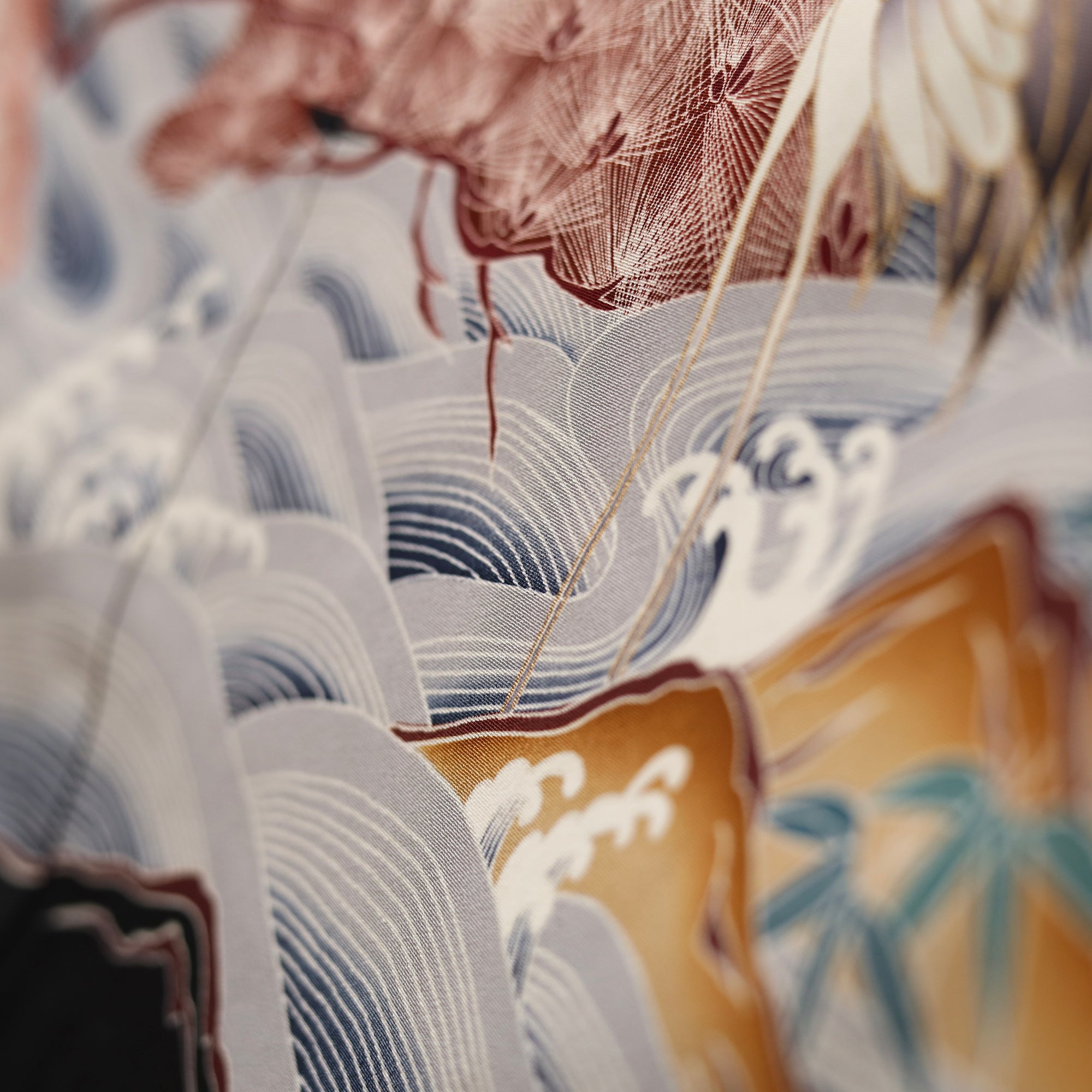 Premium Fabric SHO: Wave_0626_19 | Crane at Dawn