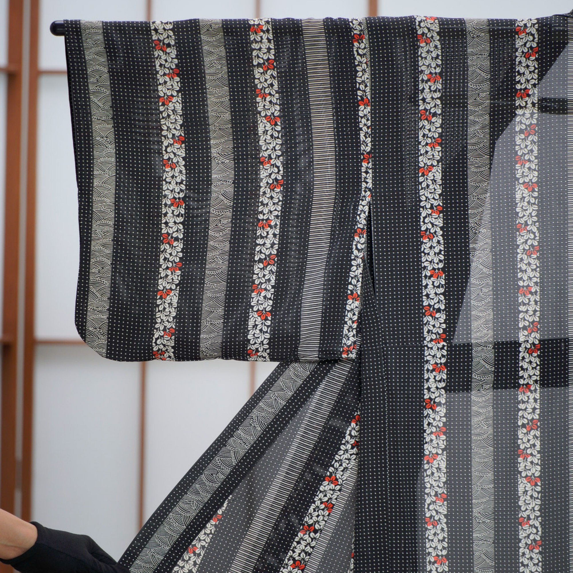 Premium Seethrough Fabric: 0625_79 | Playful Pillars