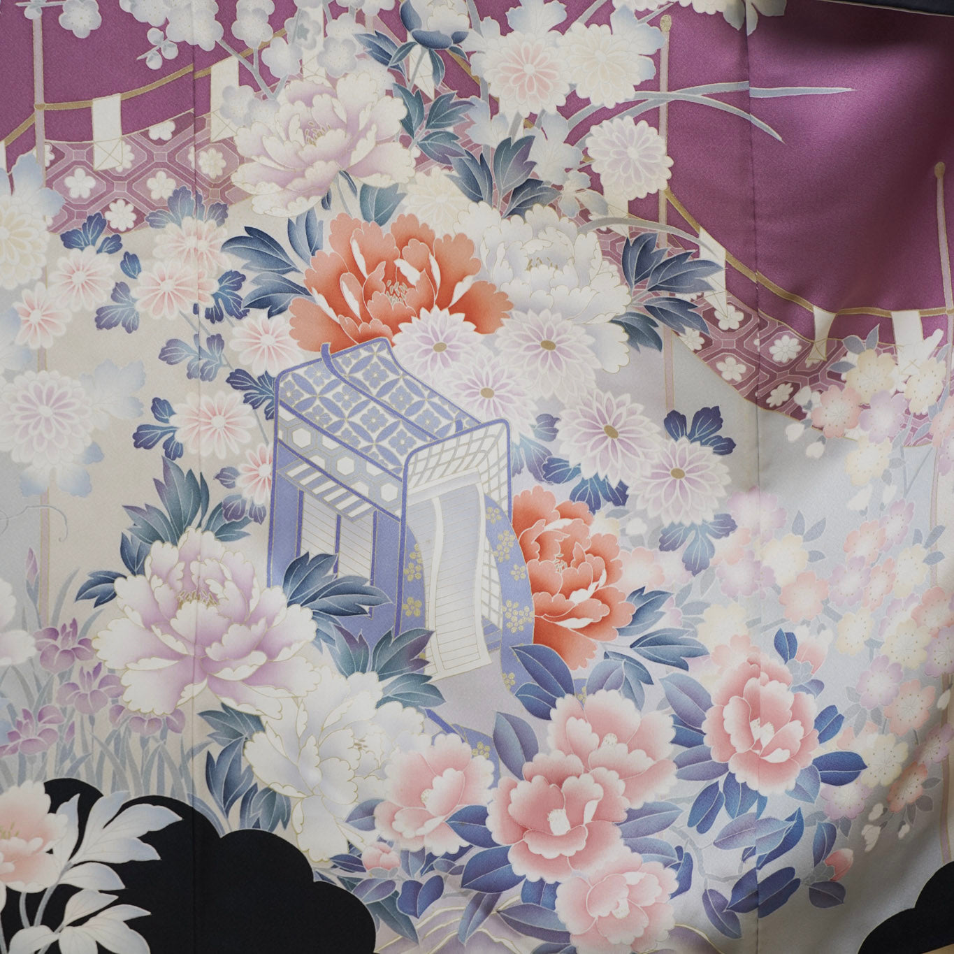 Premium Sho Fabric: 0810_09 | Mauve Plum Spring