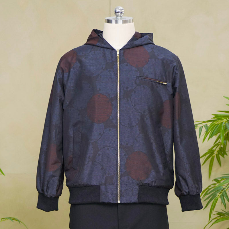 Premium On-hand: Blue Loose Fit Oshima Men's Bomber Jacket | LBJ8338M | Large