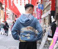 Load image into Gallery viewer, Ap10 On-hand: ZH0402 | Emerald Green Blue Zipped Hoodie | M
