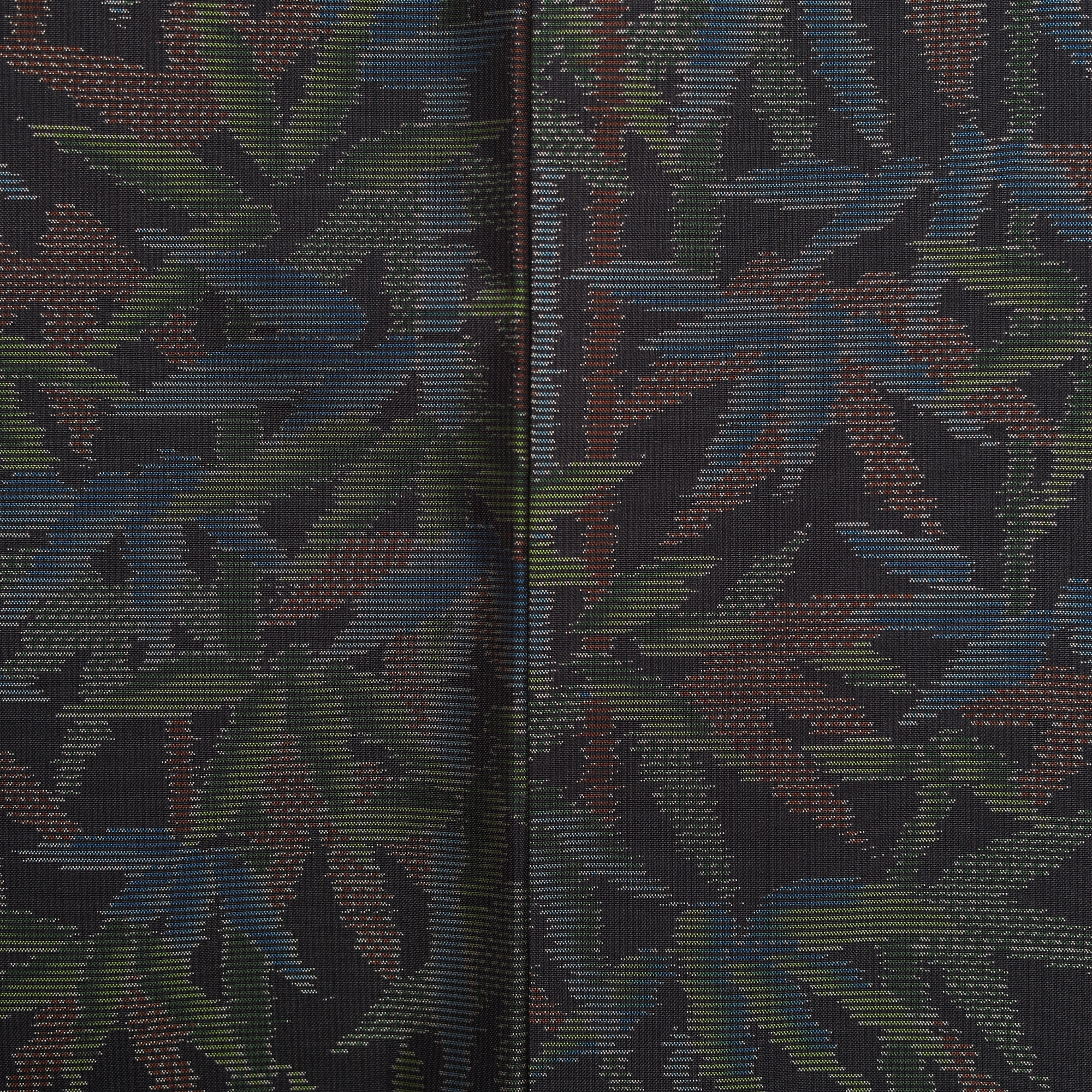 Premium Oshima Fabric: 0428-25 | Obsidian Bamboo