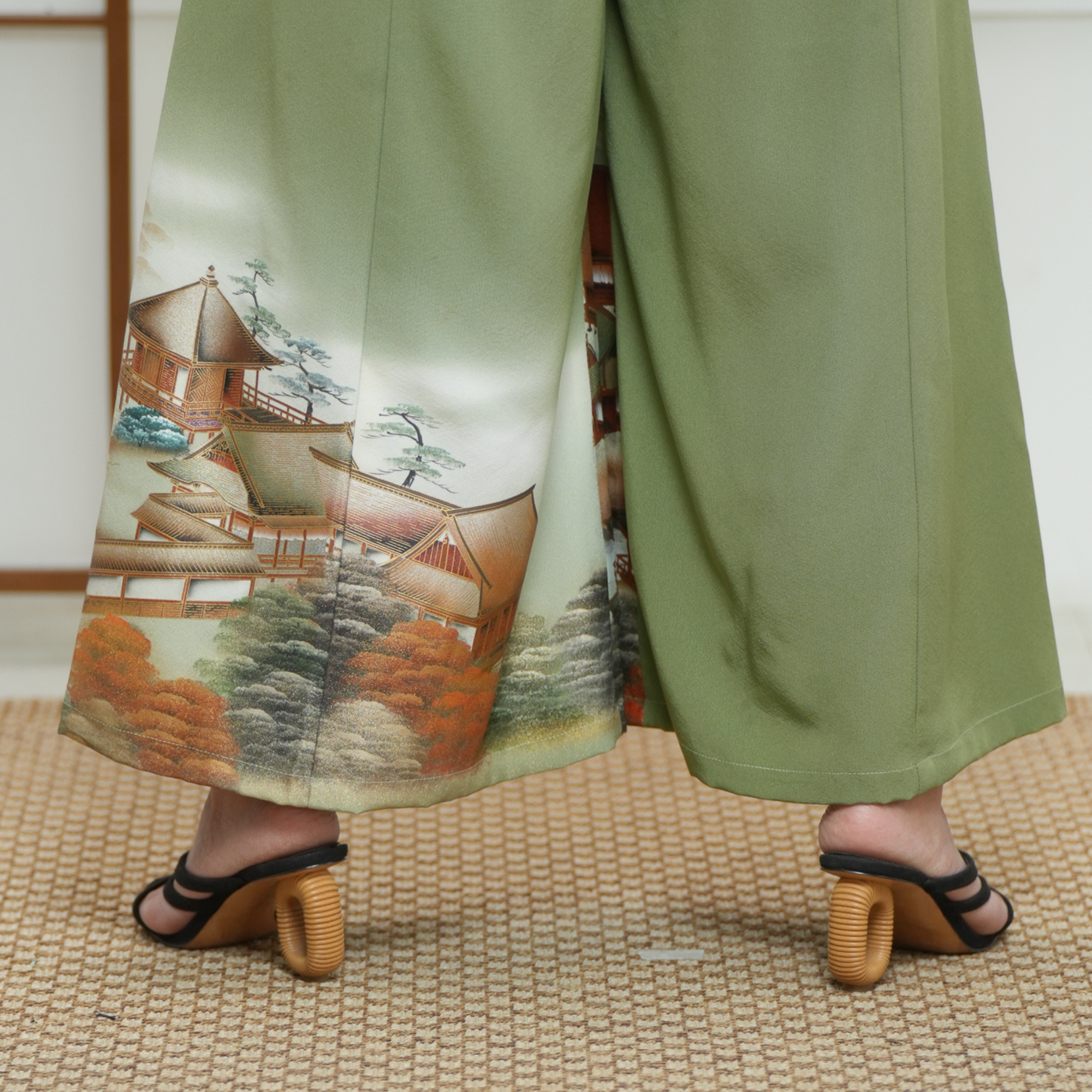🎉 Premium On-hand: Matcha Green Palazzo Pants | XLB | PP7841Aa - Mimi’s fave!