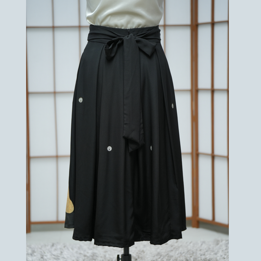 Premium On-hand item: Black Long Circle Skirt | XL | CS5032