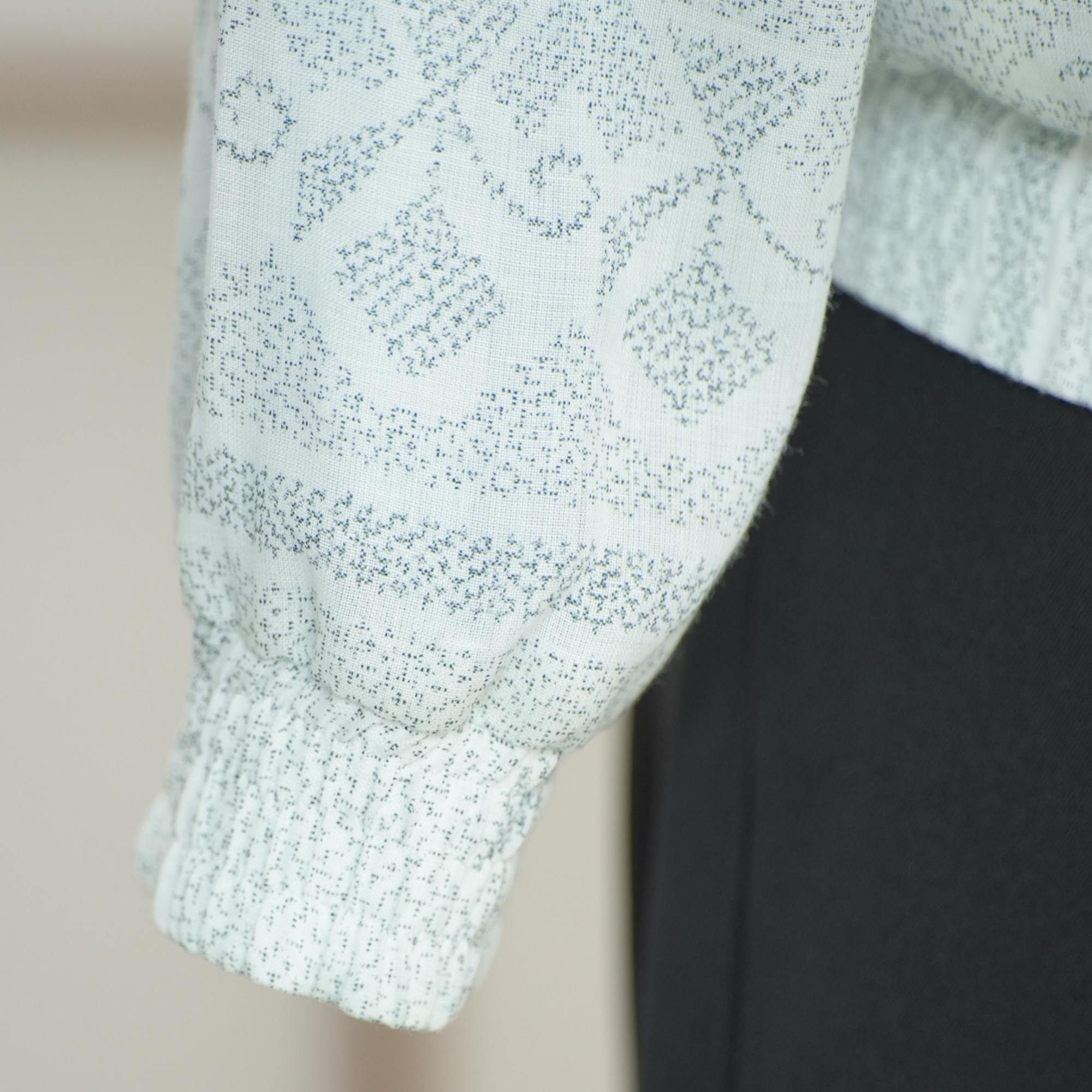 Premium On-hand: White Chinese Knot Jacket | CKJ7574M | LB (Women) - rare white oshima!