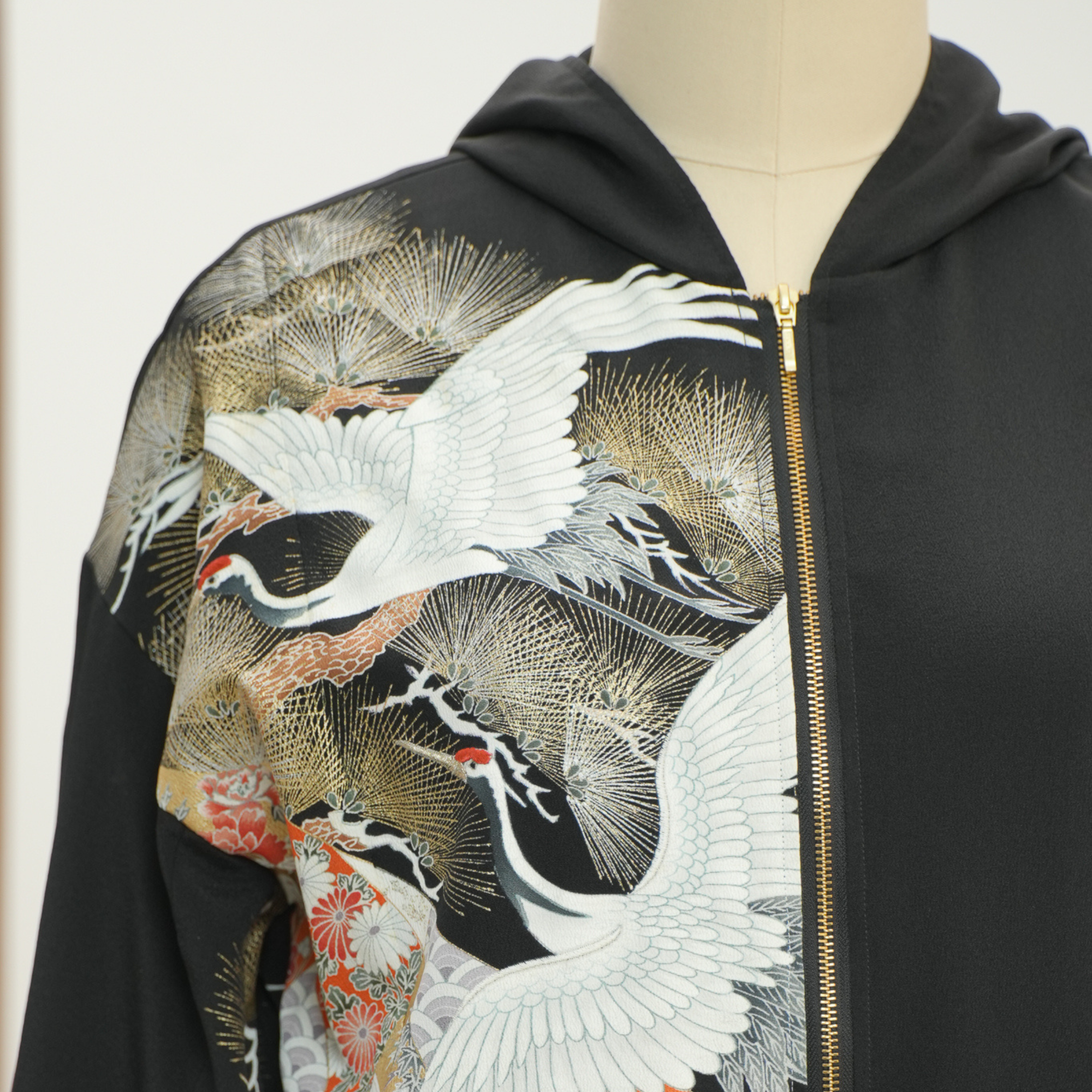 🎉Premium On-hand: Black Hoodie With Zipper | HWZ6224Y | Mimi's choice