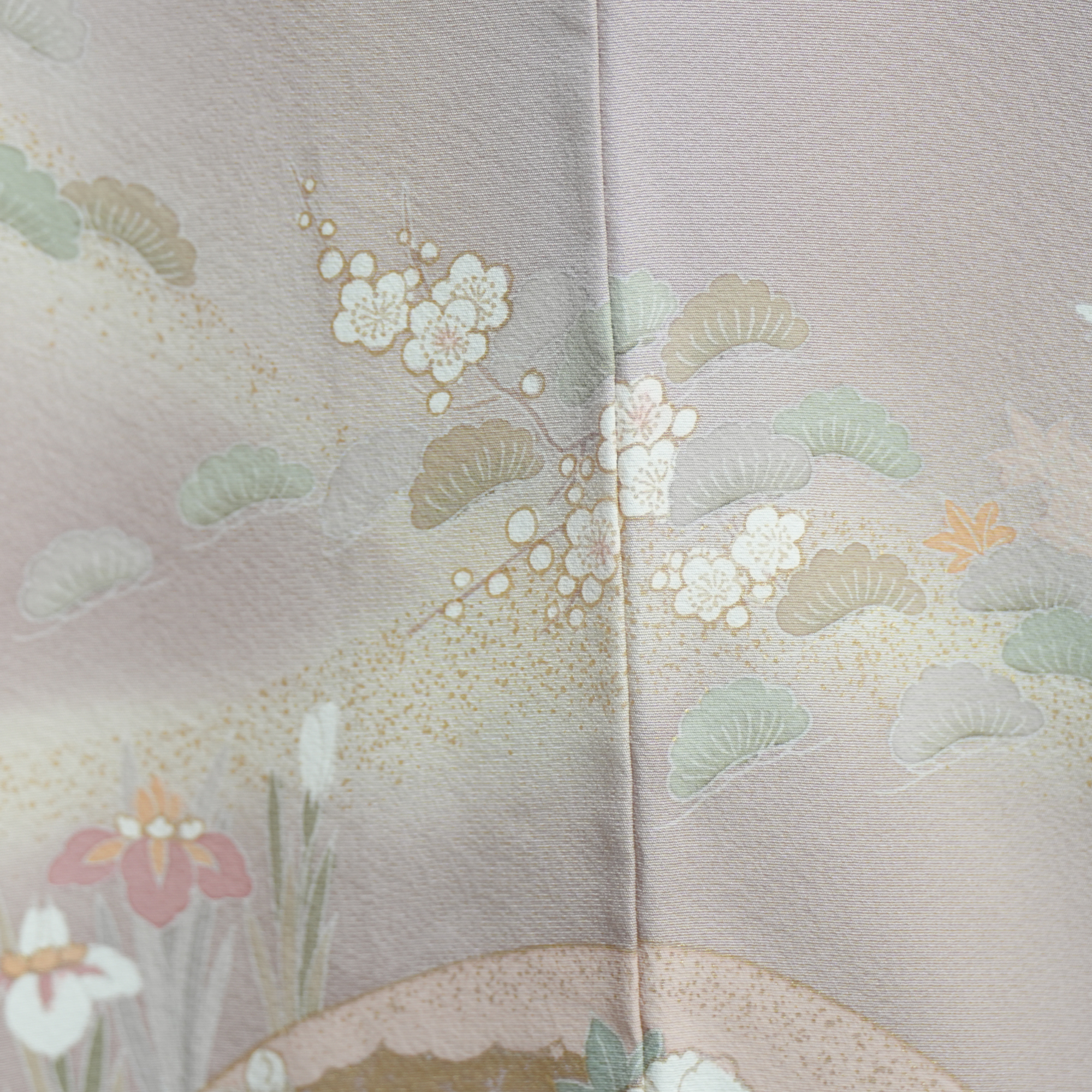 Bai Fabric: 0324_10 | Embroidered Kiku Fan