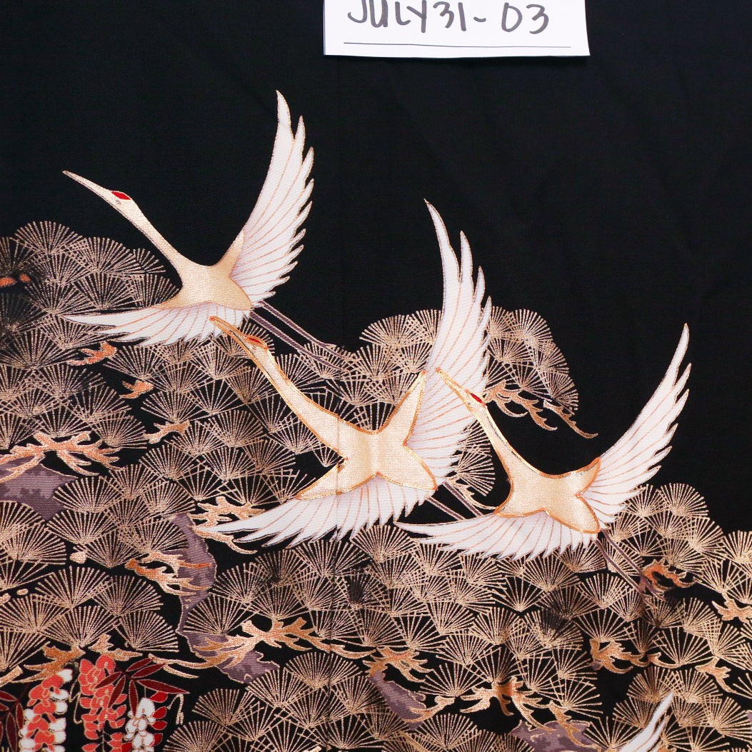 Summer Collection Fabric: July31-03 | Cranes and forest