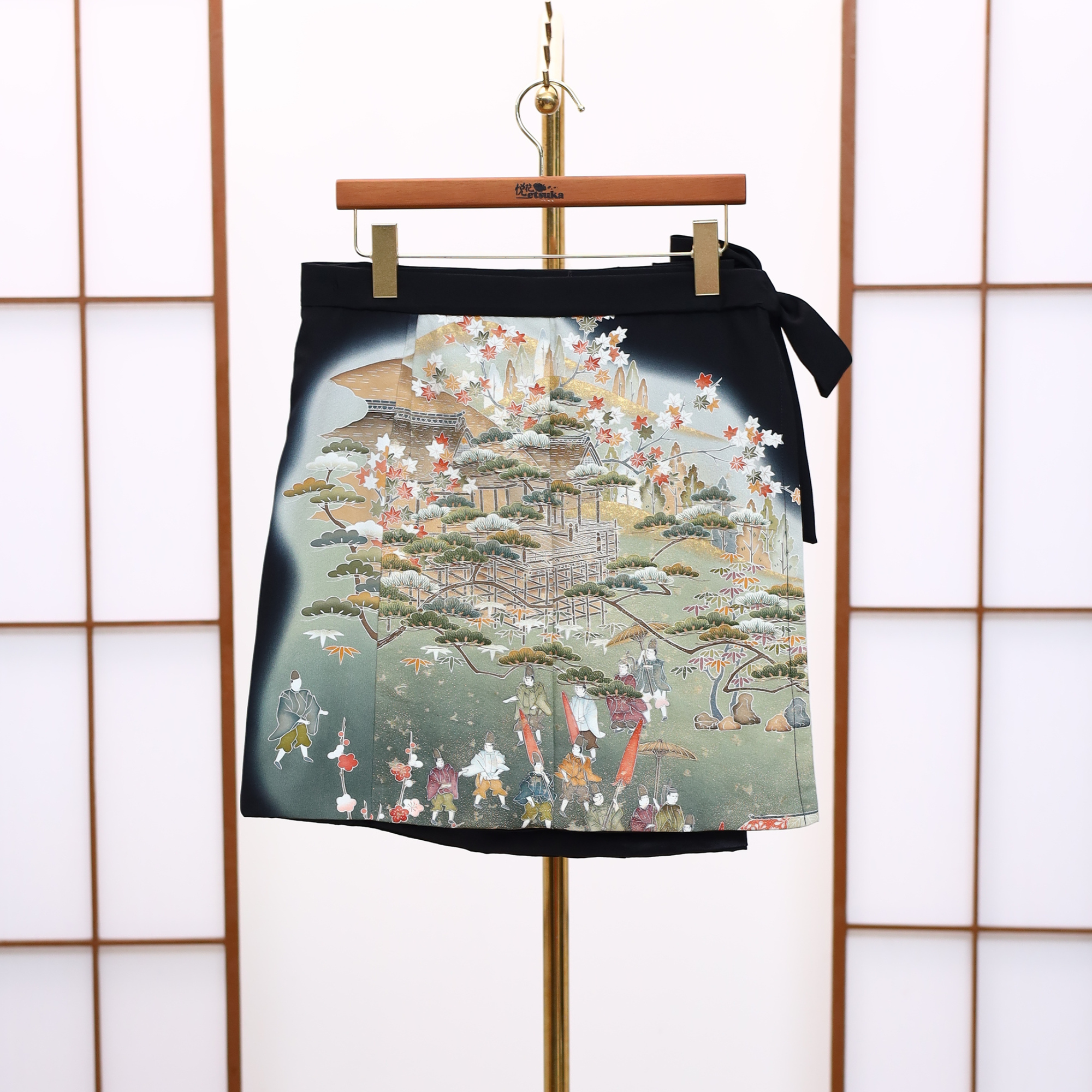 On-hand: Black Summer Wrap Skirt  | SWS7120Y | 2P