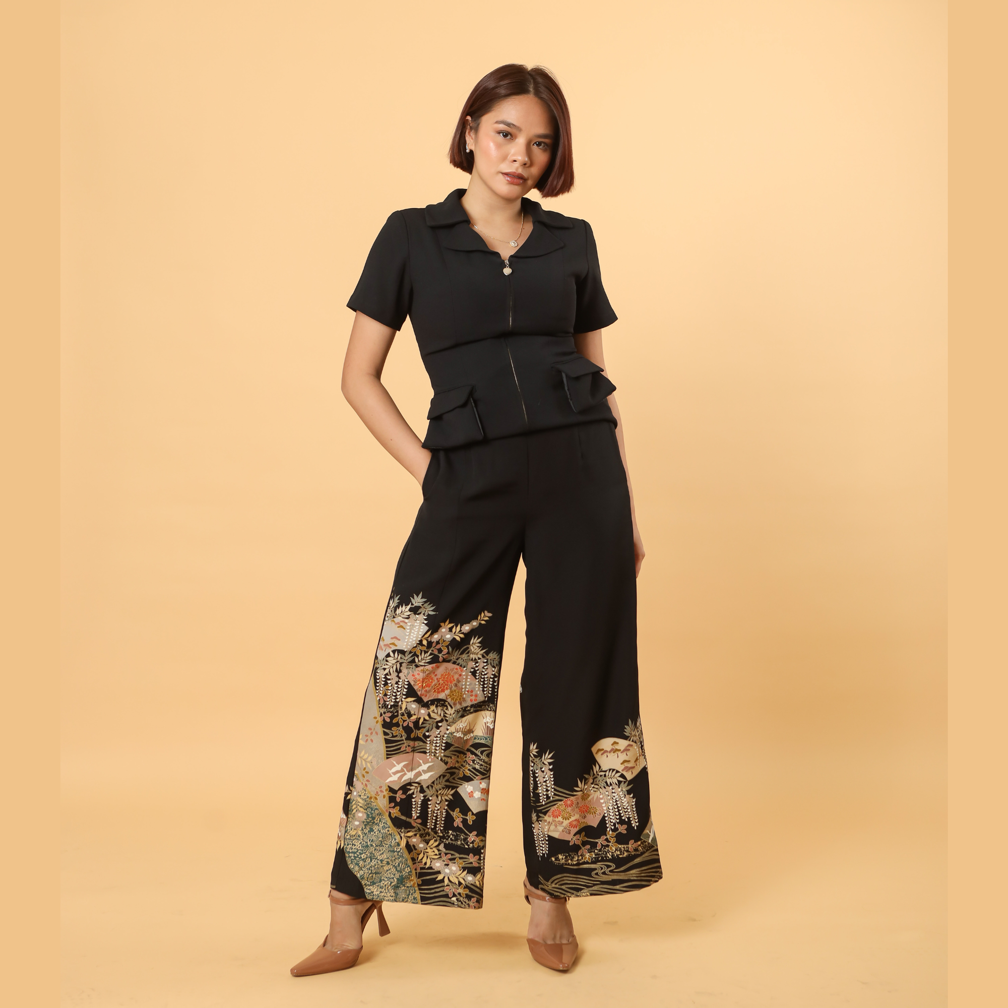 Premium On-hand: Black Palazzo Pants | XLZ | PP5222