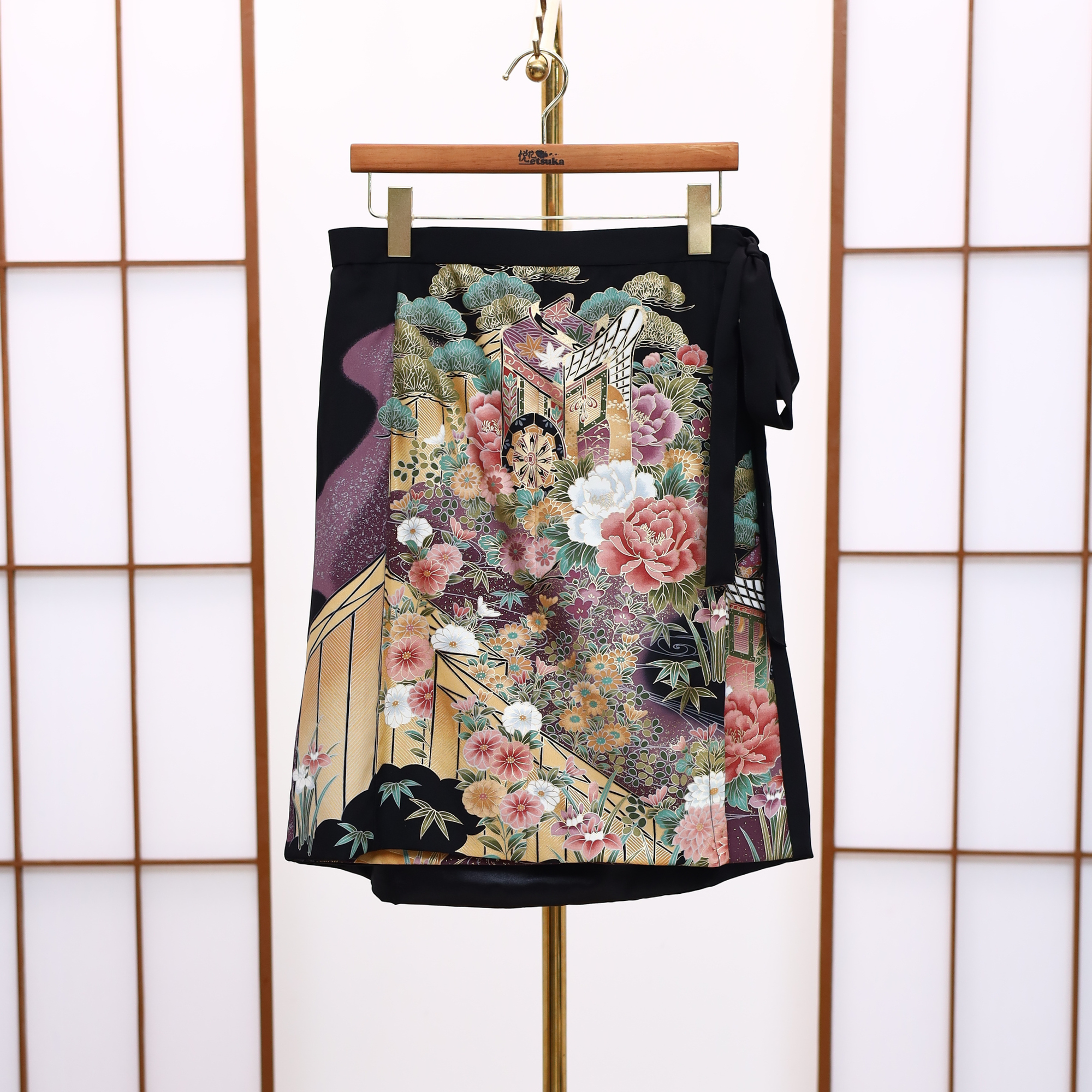 On-hand: Black Summer Wrap Skirt  | SWS7831 | 1T