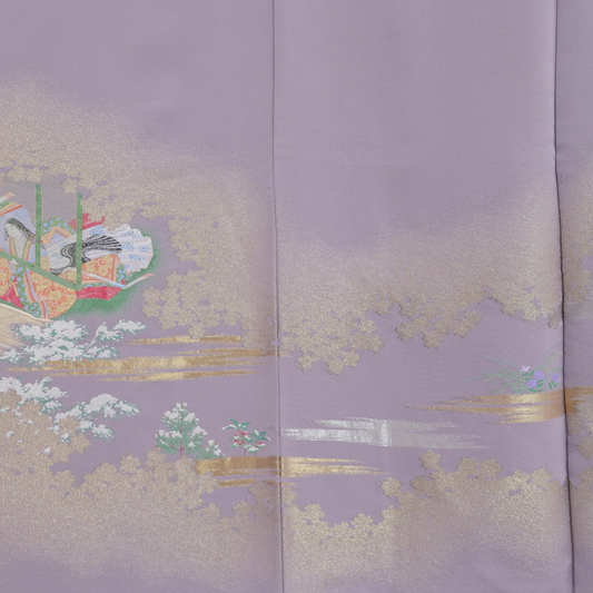 Premium Fabric: 0217PREM-03 | People in purple lakes