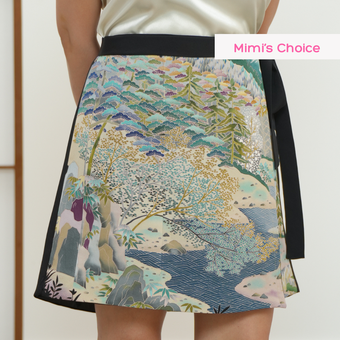 🎉 On-hand: Black forest Summer Wrap Skirt  | SWS7122Y 1P
