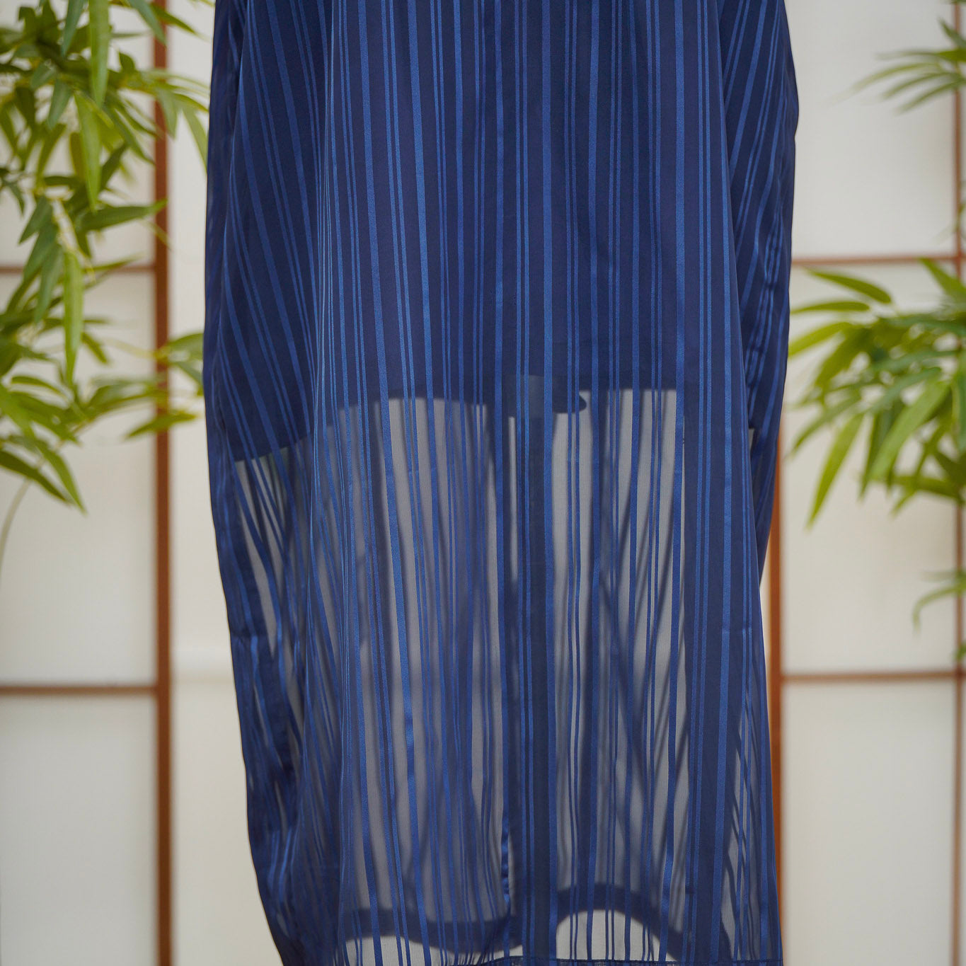 Coming Soon - On-hand item: Blue See-through Round neck Dress