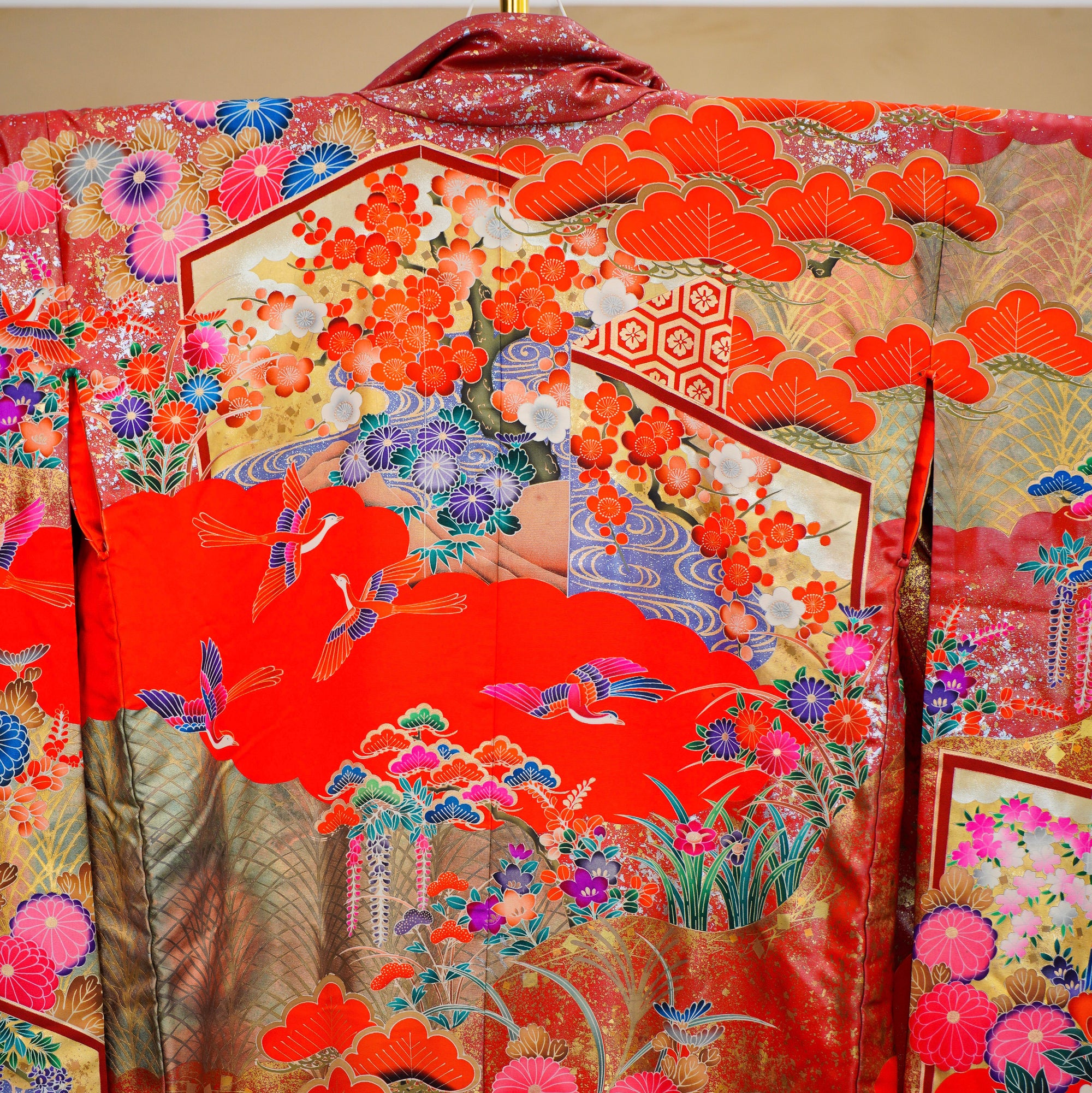 Coming Soon - Premium Uchikake Fabric: 0714_18 | Crimson Splendor