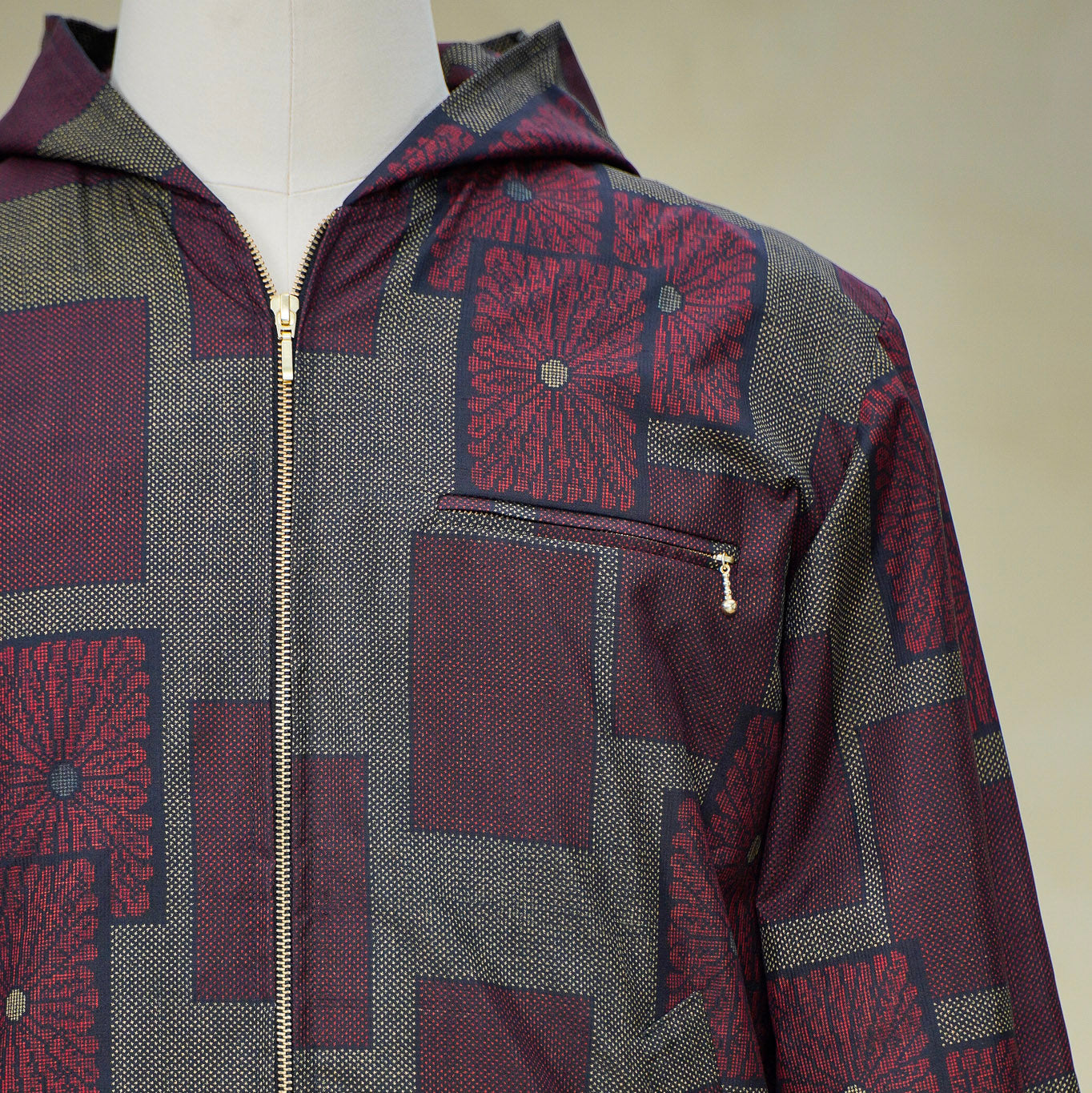 Premium On-hand: Red Loose Fit Oshima Men's Bomber Jacket | LBJ8249M | L